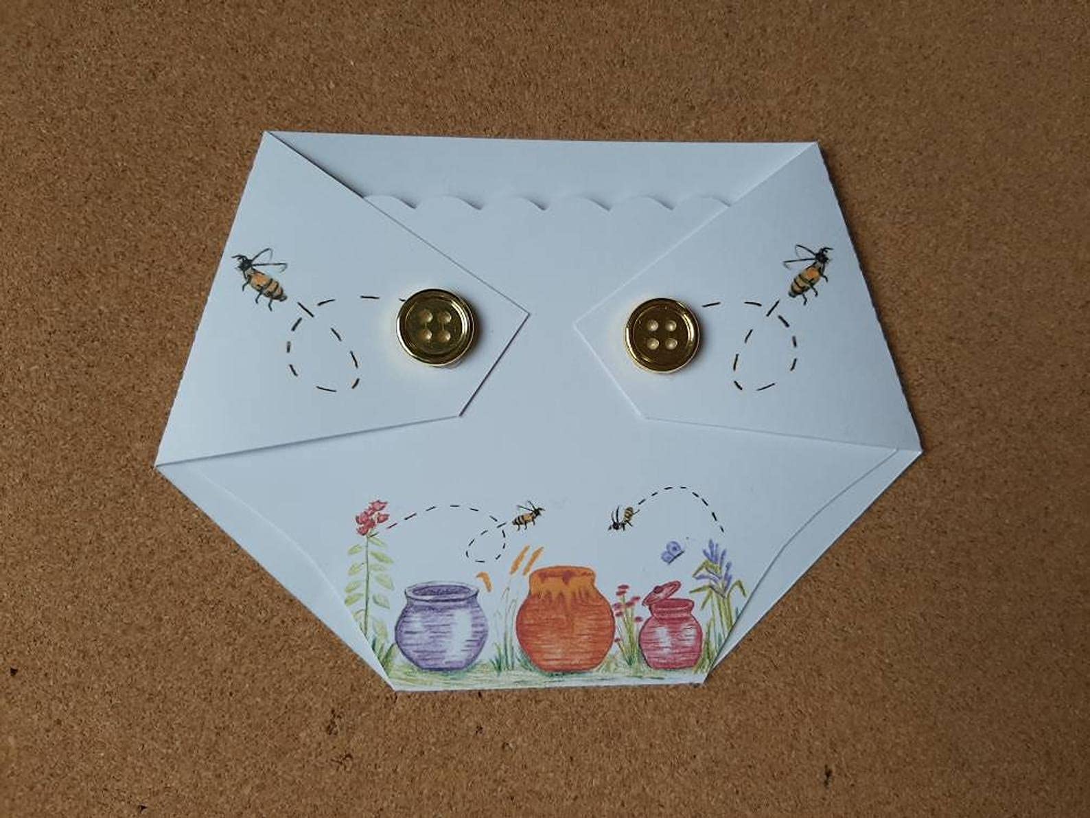 Adorable Diaper-Shaped Baby Shower Game Prizes - Honey Pot & Bee Gift Card Holders for Newborn Celebrations - Perfect for Baby Showers, Gender Reveals & Nursery Decor