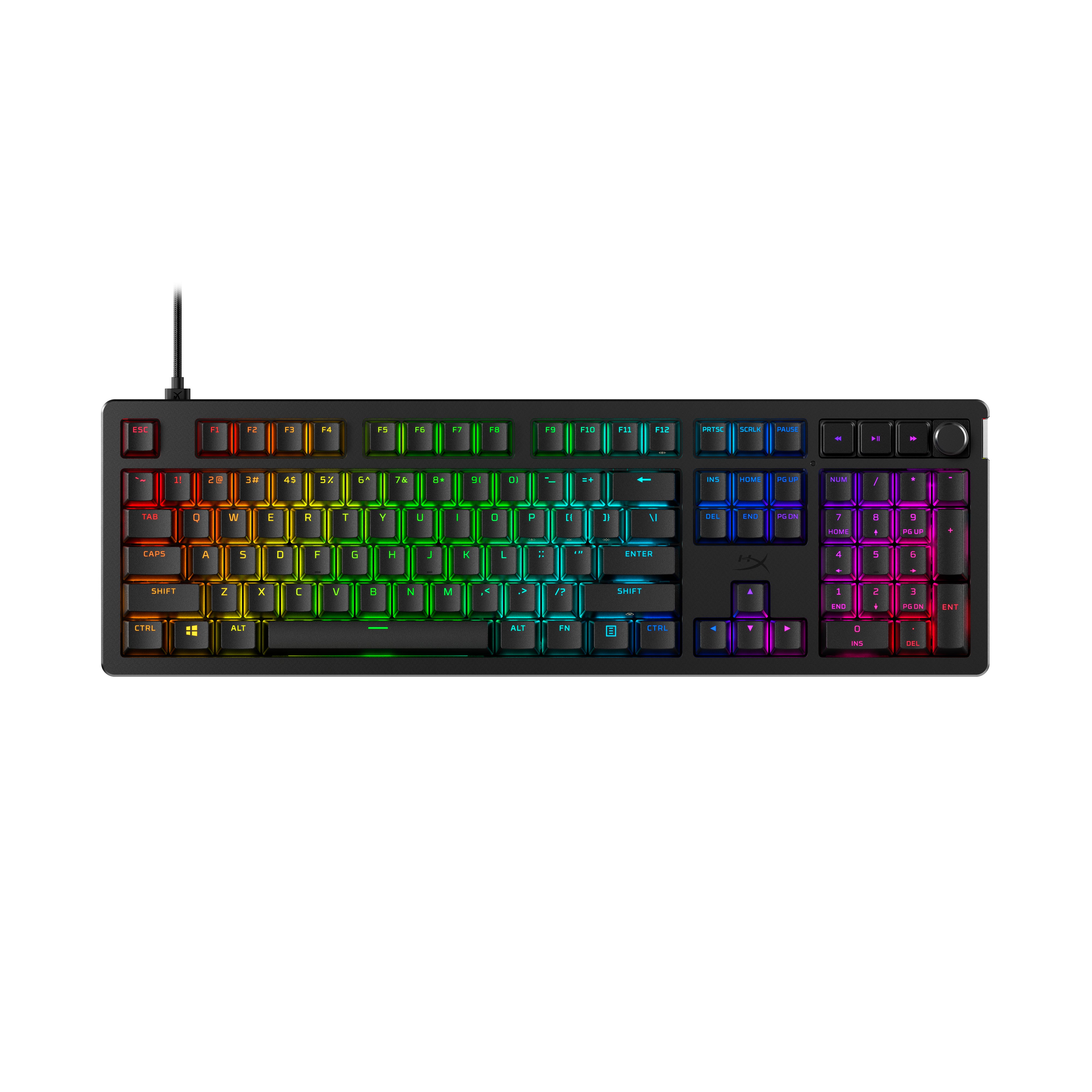 HyperX Alloy Rise Mechanical Gaming Keyboard - RGB Backlit, Anti-Ghosting, Durable Switches for PC & Mac - Perfect for Esports, Streaming & Office Work
