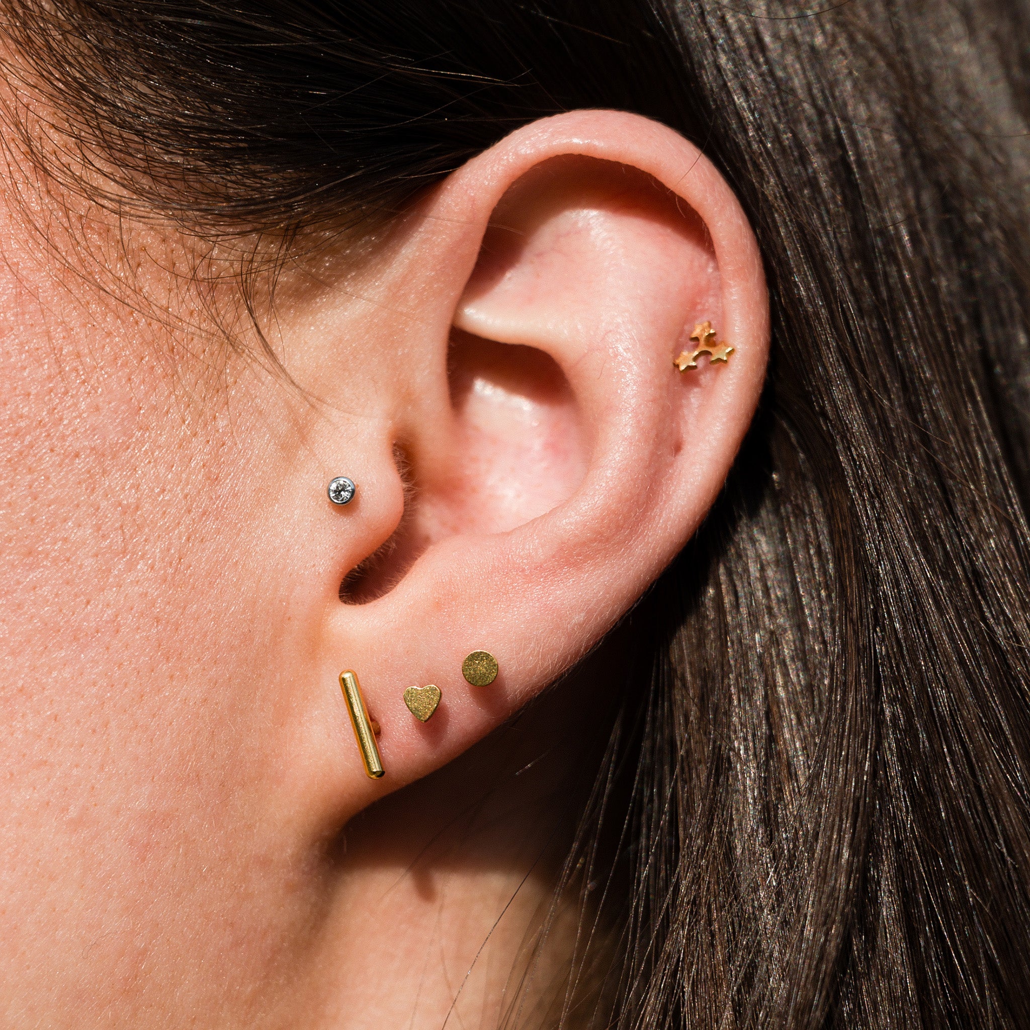 Circle Flat Back Stud Earrings - Stainless Steel Hypoallergenic Ear Studs for Women & Men | Perfect for Daily Wear, Parties & Gifting