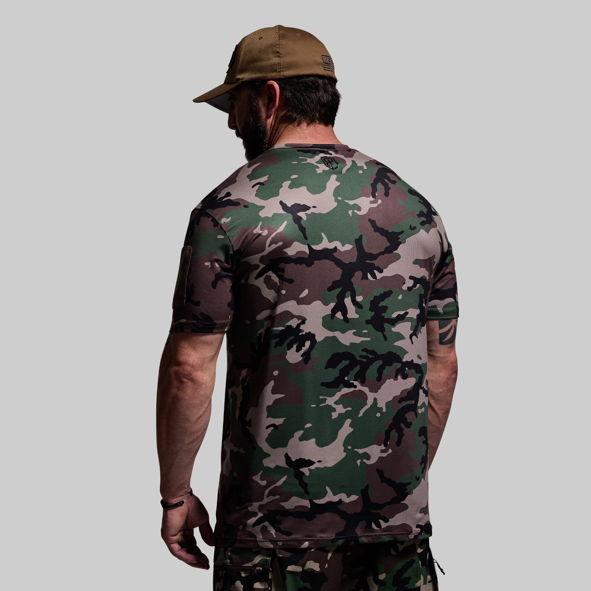 Men's Woodland Camo Range Shirt - Durable Hunting & Outdoor Adventure Shirt for Hiking, Camping & Tactical Activities