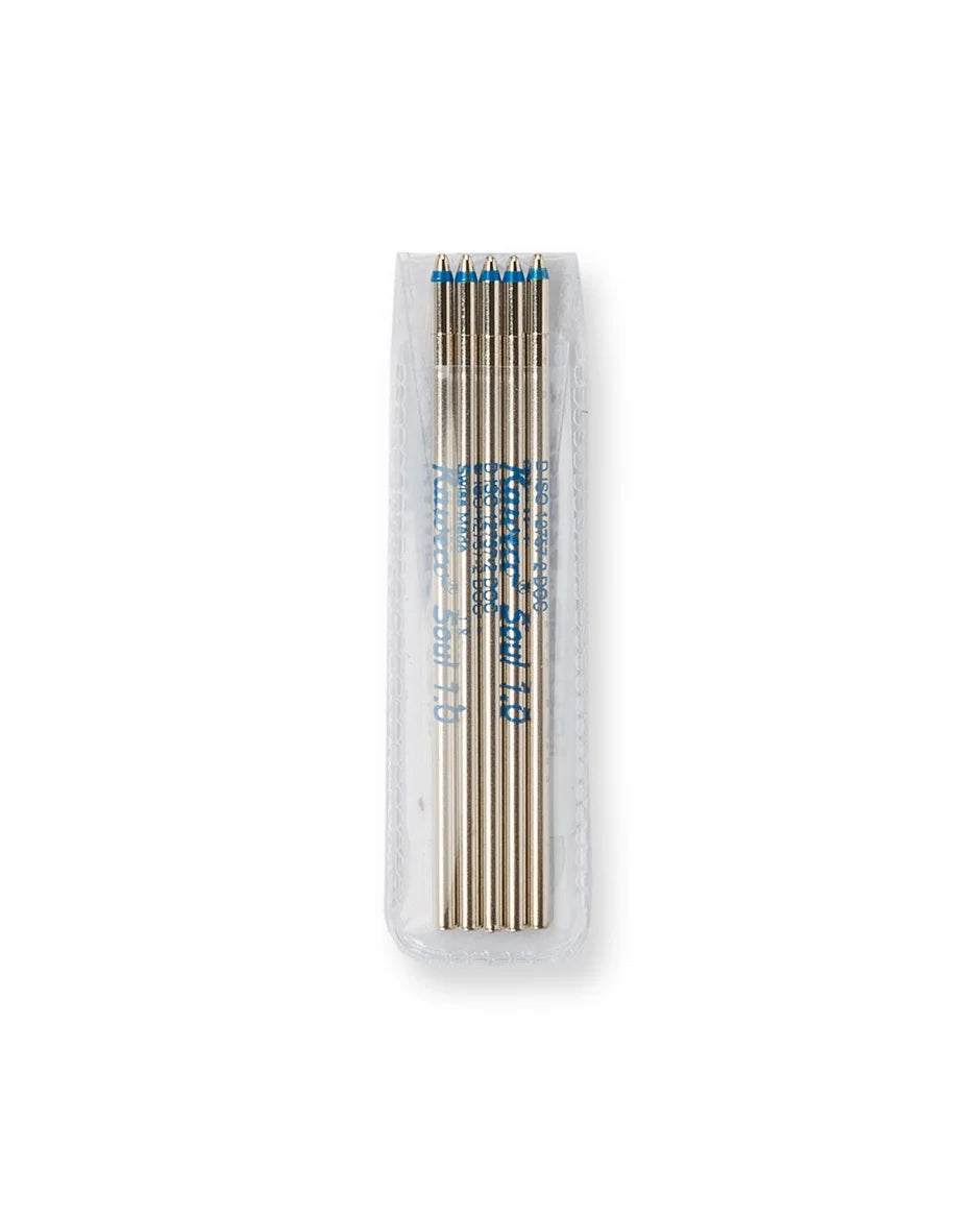 Kaweco Blue Ballpoint Pen Refills (Pack of 5) - Smooth Writing Replacement Ink for Kaweco Pens - Perfect for Office, School & Everyday Use