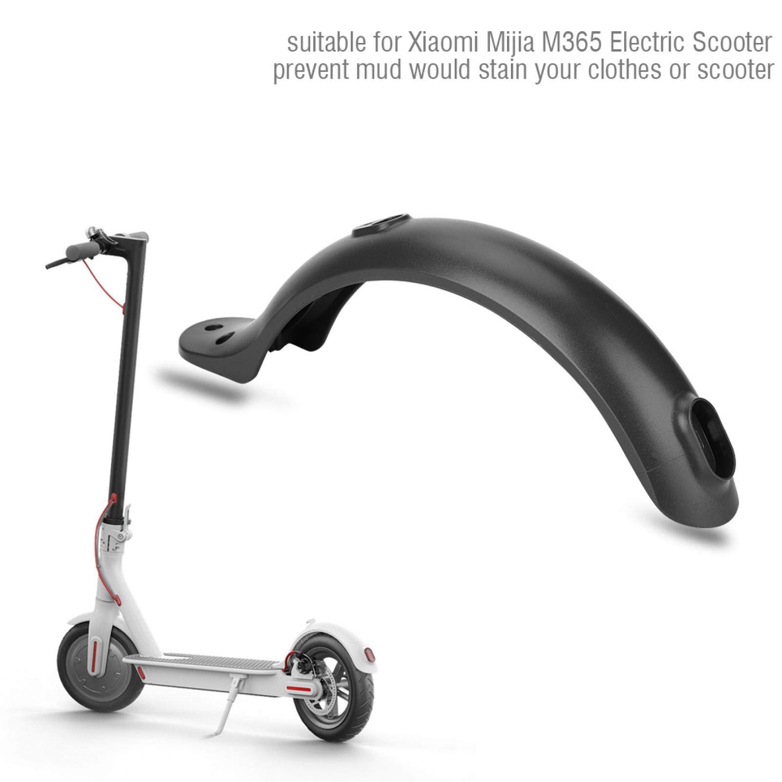 **M365 Electric Scooter Rear Fender - Durable Plastic Mud Guard Replacement Part for Xiaomi M365 - Easy Installation (Black) - Perfect for Commuting & Outdoor Riding**