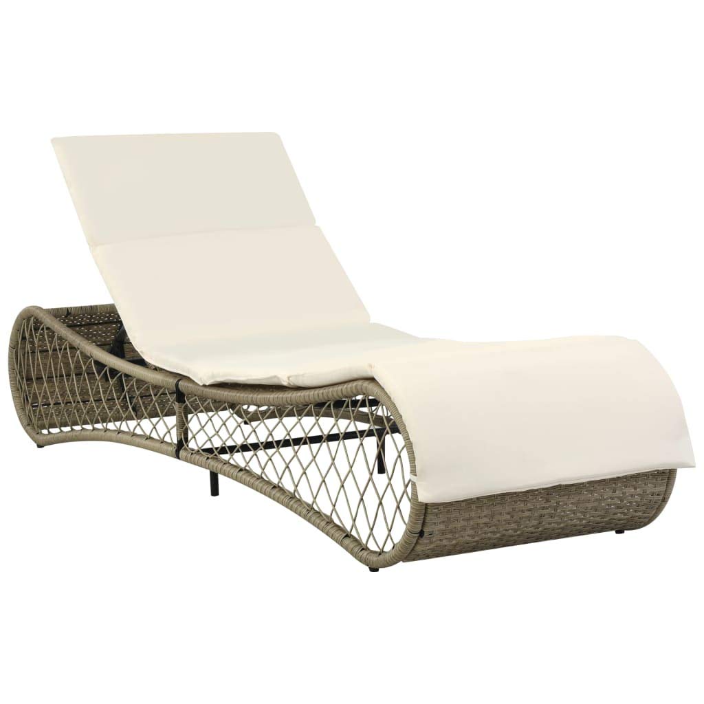 Premium Outdoor Woven Padded Chaise Lounge Chair with Adjustable Back & Washable Cushions - Patio, Poolside, Backyard Relaxation - 78.7