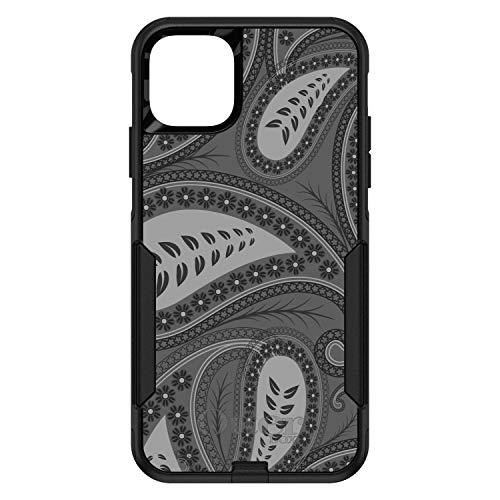 Big Grey Black Paisley On Black Case