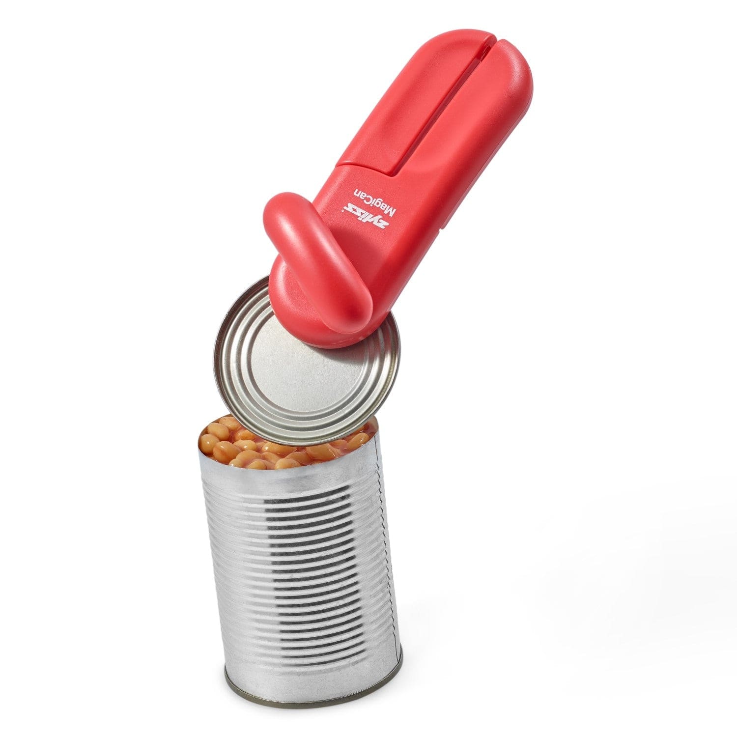 Zyliss MagiCan Can Opener - Smooth & Easy Open, Ergonomic Red Handle - Perfect for Kitchen, Camping & Emergency Use