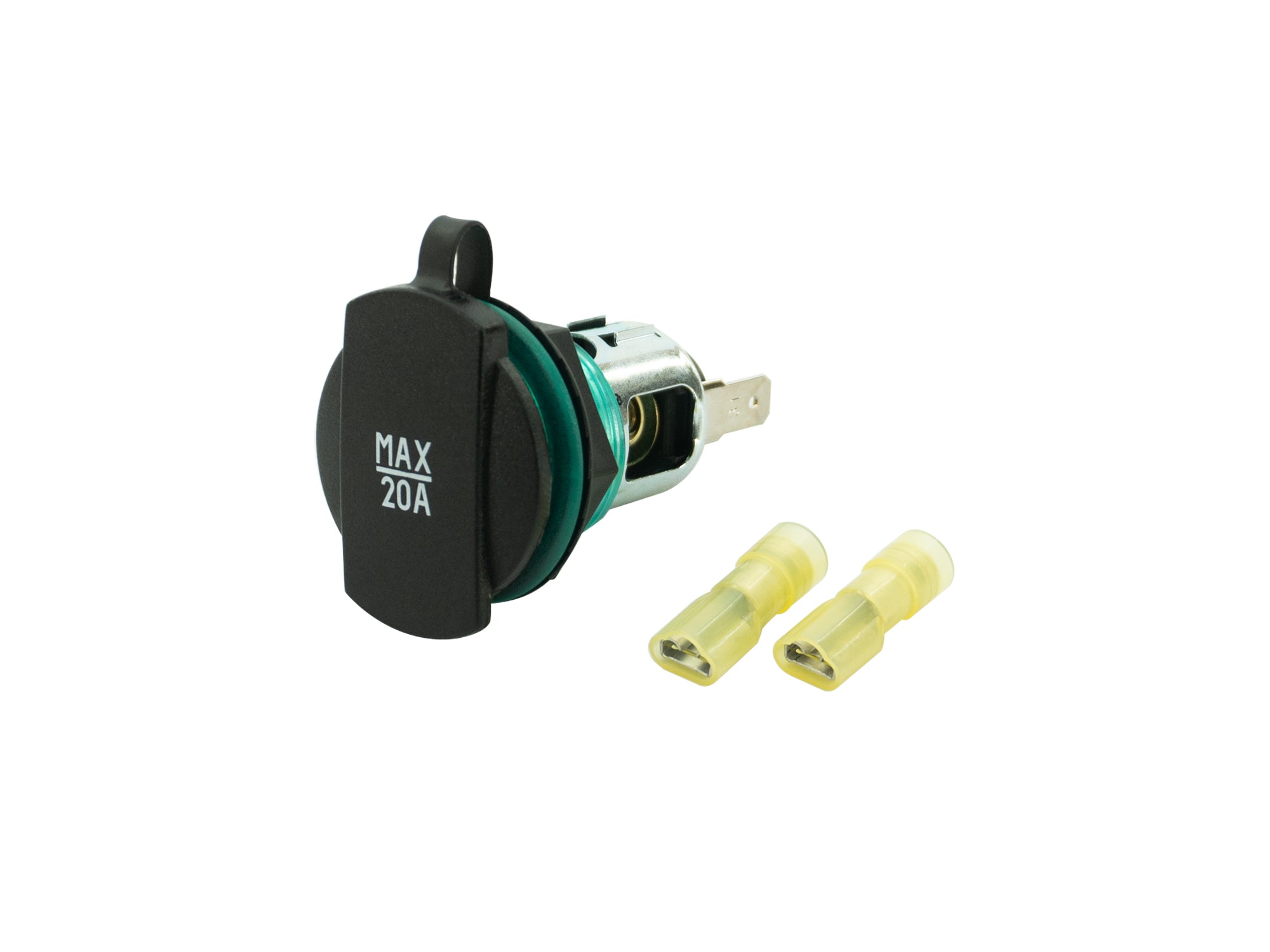 Universal 12V Auxiliary Power Outlet Assembly for Cars, Trucks & RVs - Perfect for Charging Phones, GPS & Car Accessories While Driving