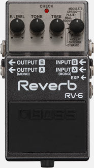 Boss RV-6 Digital Reverb Guitar Effects Pedal - Compact & Versatile for Studio & Live Performances