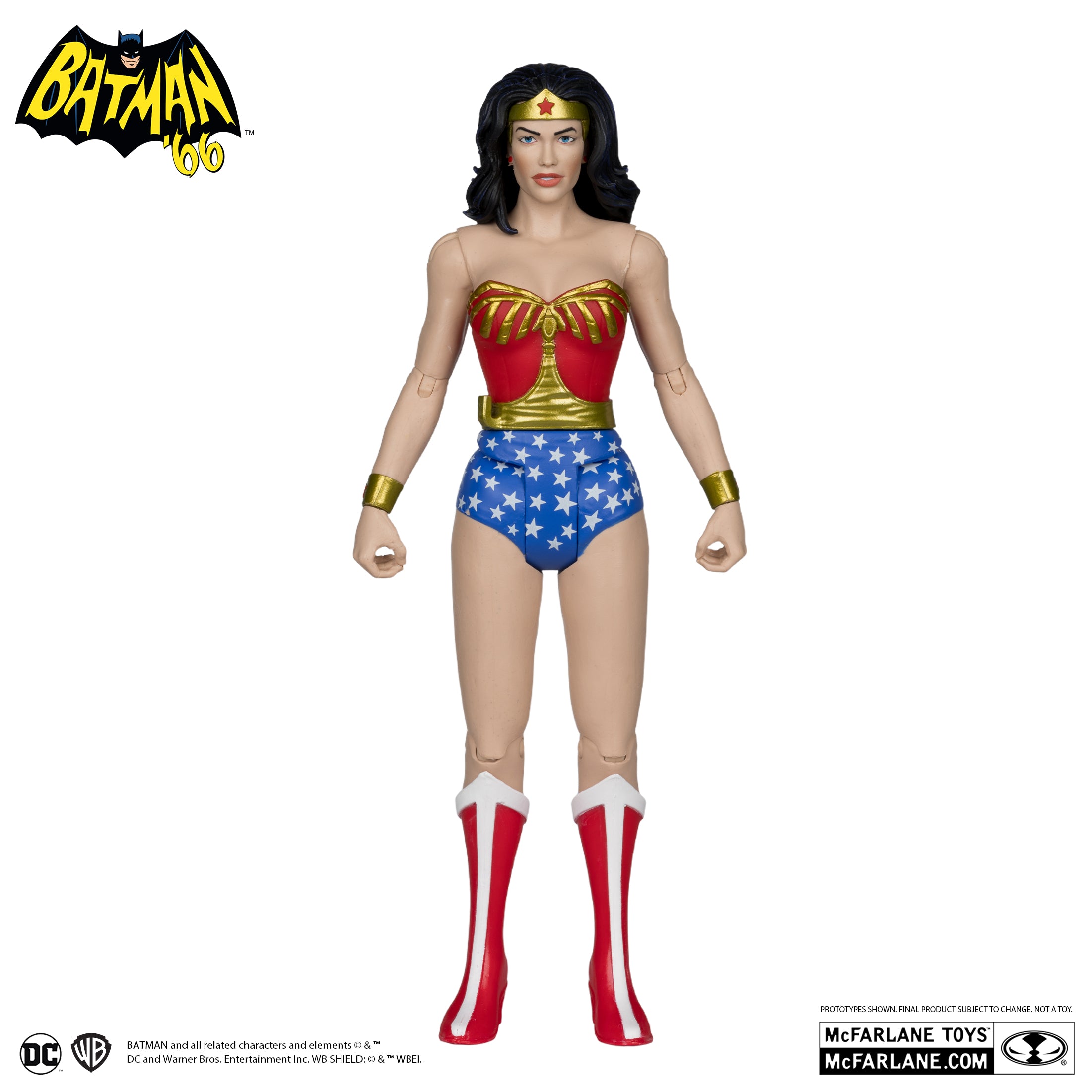 Vintage DC Comics Wonder Woman & Batman Action Figures - McFarlane Toys Collectibles for Superhero Fans | Perfect for Display, Gifts & Comic Book Collections