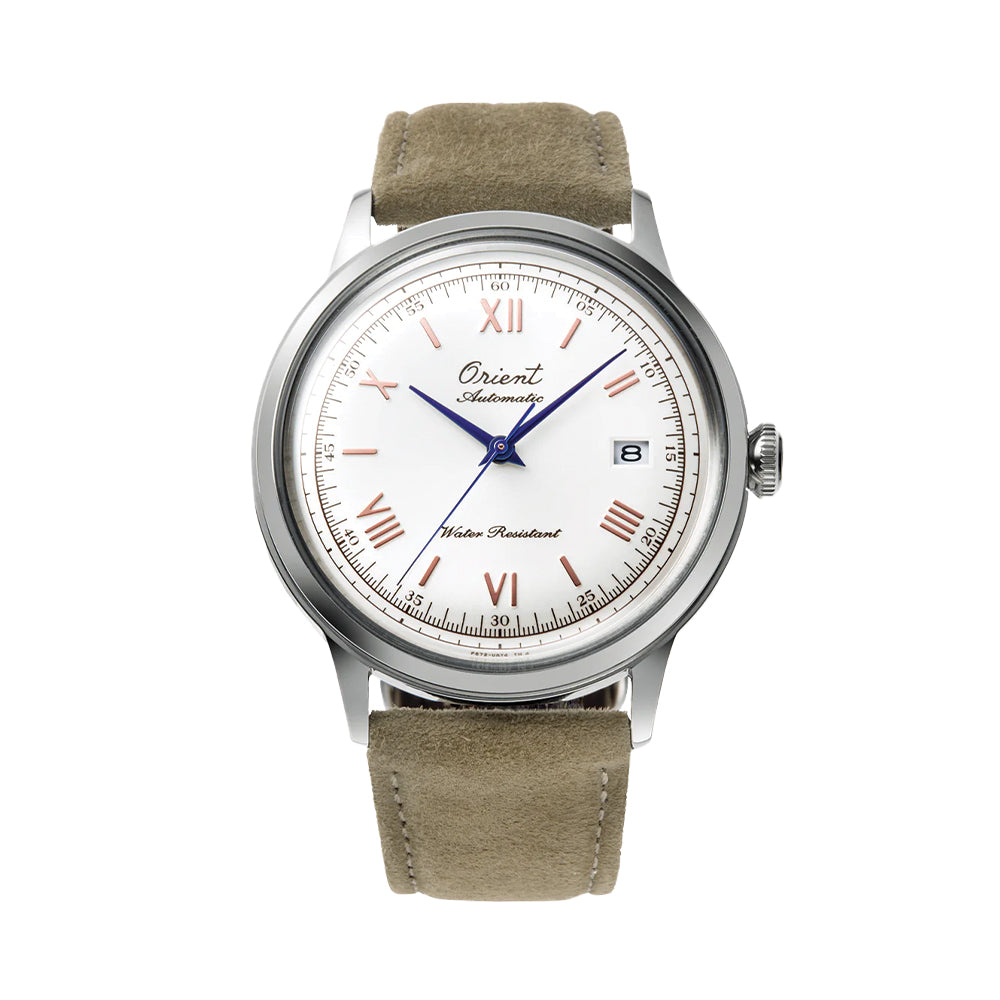 Limited Edition Bambino Version 2 40.5mm White Dial Leather Strap Watch - Perfect for Dress Occasions, Business Meetings & Formal Events