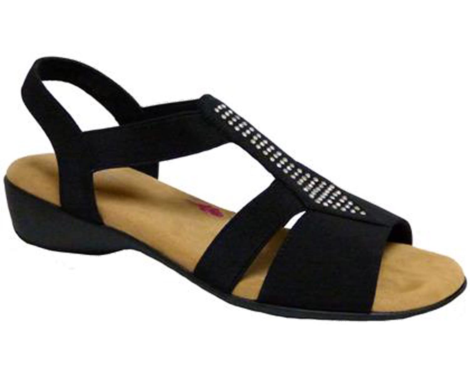 Ros Hommerson Mellow Women's Comfortable Casual Shoes - Slip-On Lycra Fabric with Adjustable Velcro Straps for Walking, Travel & Everyday Wear