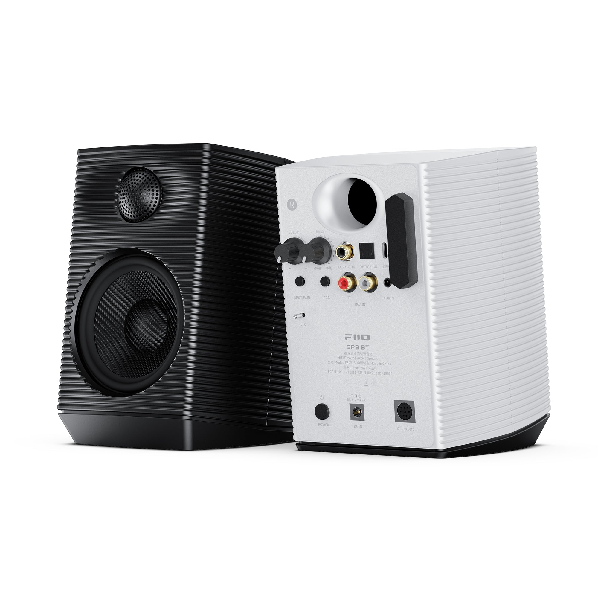 FiiO SP3 BT Wireless Bluetooth Desktop Active Speakers - Premium Hi-Fi Sound for Home Office, Gaming, and Music Listening