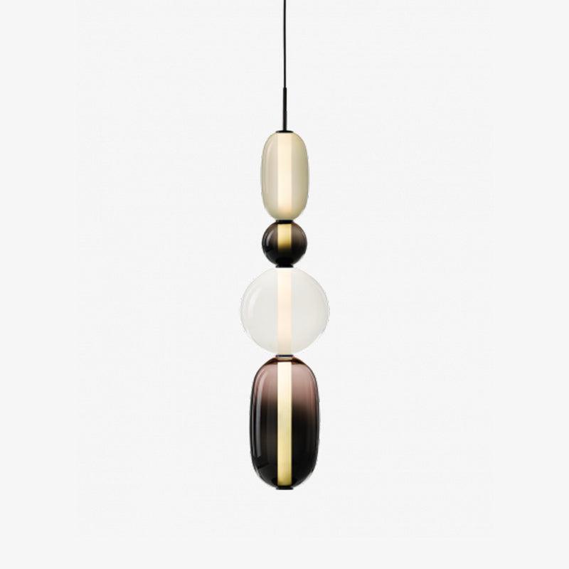 Stylish Candied Glass Combo Pendant Light - Modern Hanging Fixture for Kitchen Island, Dining Room & Bedroom Decor