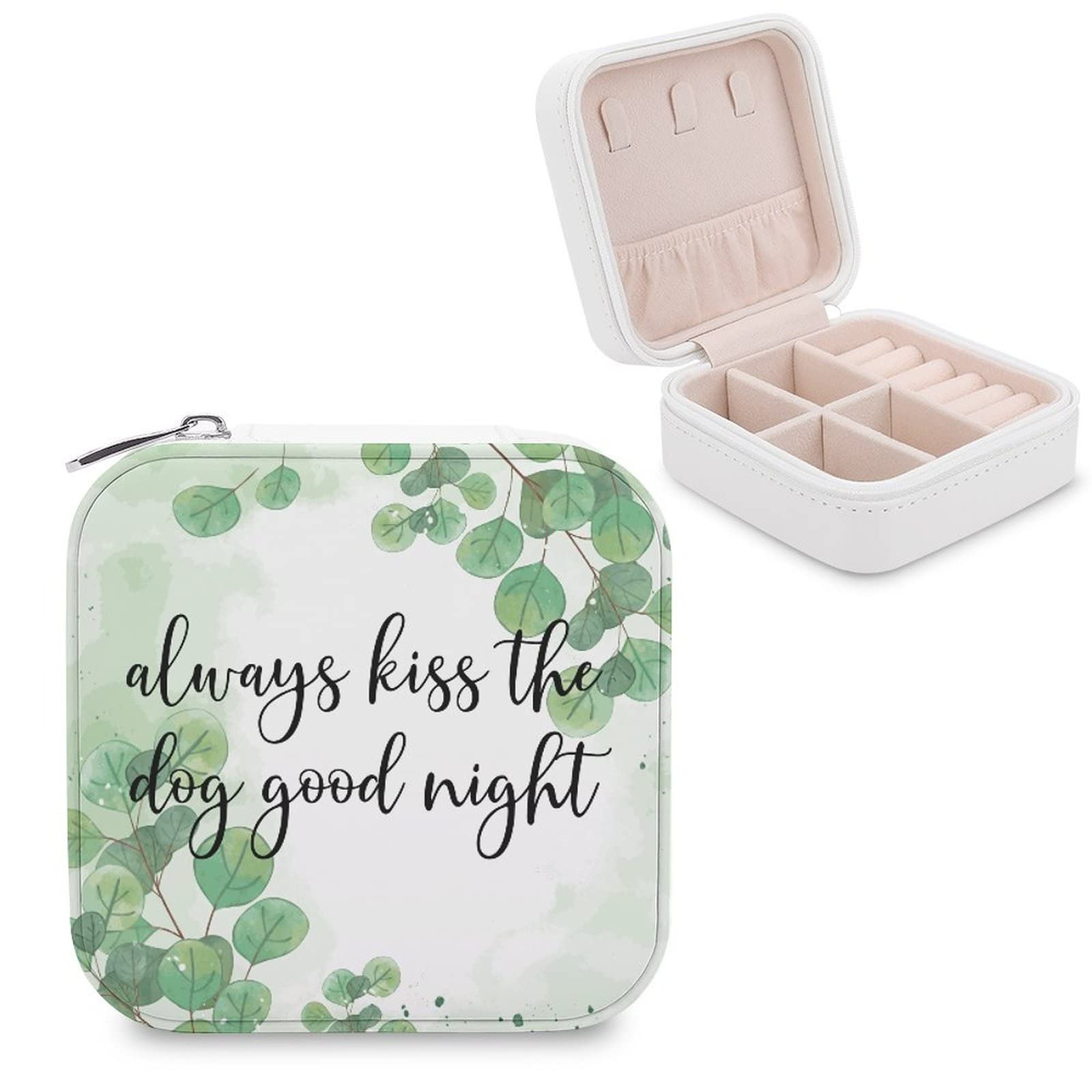 Elegant PU Jewelry Box - Portable Travel Organizer for Rings, Earrings, Necklaces & Bracelets - Perfect for Display, Storage & Gifting - Ideal for Travel, Home & Office Use