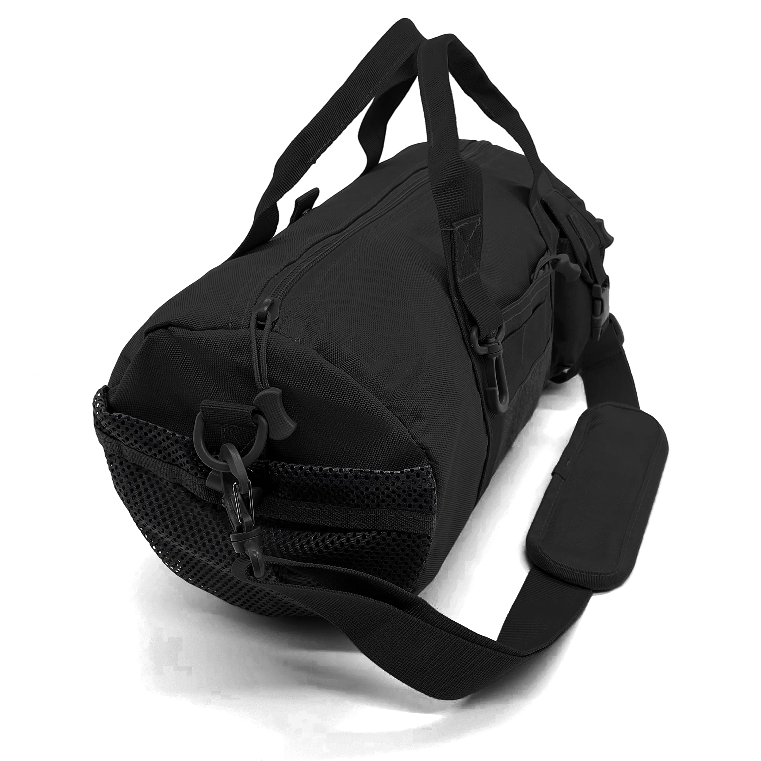 **Jaegvida Tactical Gym Bag - Durable Fitness & Travel Duffel Bag for Workout, Hunting & Outdoor Adventures (Black) - Perfect for Gym, Camping & Sports**
