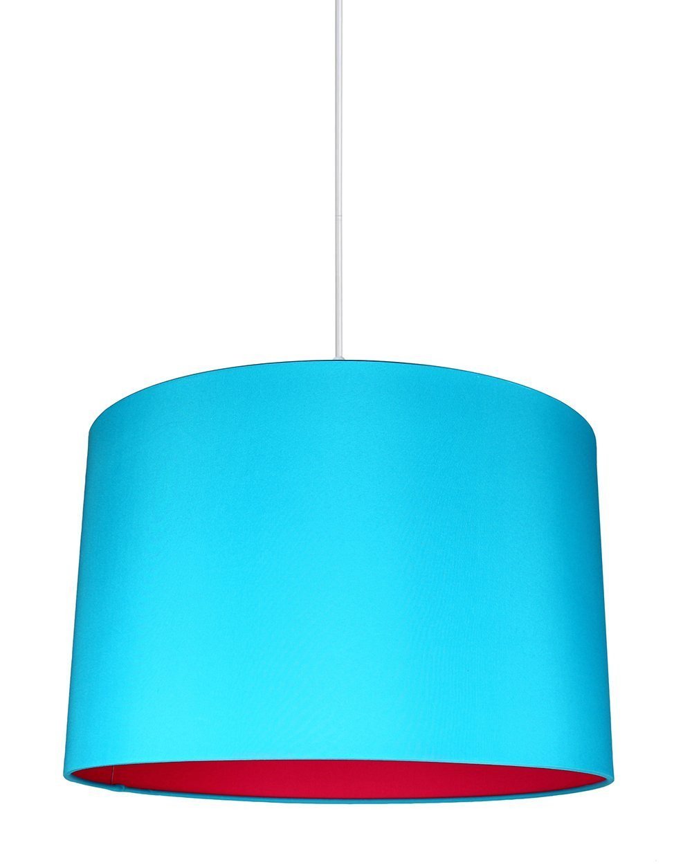 Marie Duo Color Shade Pendant Light with Hanging Kit - 15.5 Inch Diameter, 10 Inch Height - Modern Ceiling Lighting for Dining Room, Kitchen Island & Bedroom