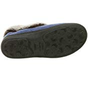 Women's Faux Fur Chinchilla Collar Slippers with Non-Slip Indoor/Outdoor Sole - Cozy House Shoes for Winter, Lounge, and Outdoor Errands