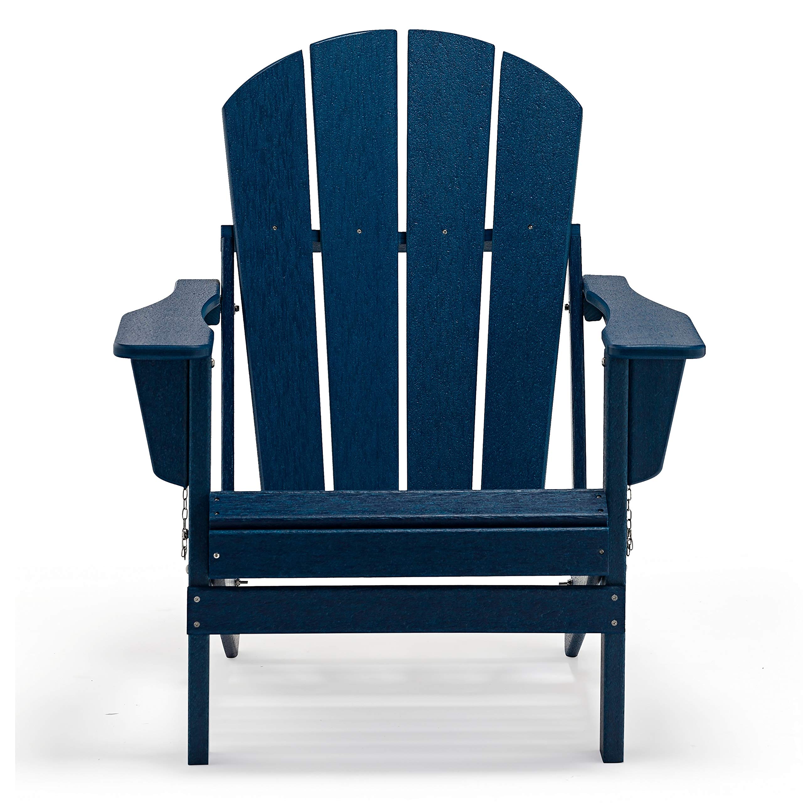 **WO Home Furniture Adirondack Chair Lounger - Outdoor Folding Chair for Fire Pit, Beach, Balcony, Backyard, Lawn, Patio, Pool, Deck & Garden - Navy Blue - Perfect for Relaxing, Sunbathing & Outdoor Gatherings**