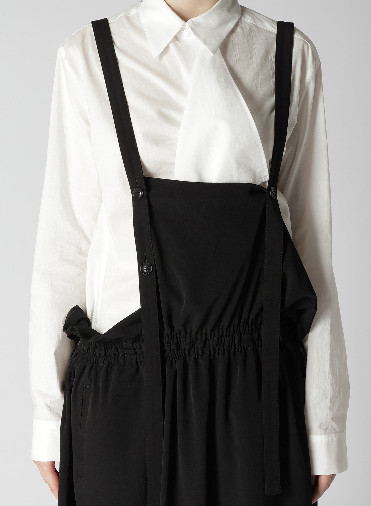 Elegant Crepe de Chine Gathered Jumper Dress for Women - Perfect for Casual Outings, Office Wear & Special Occasions