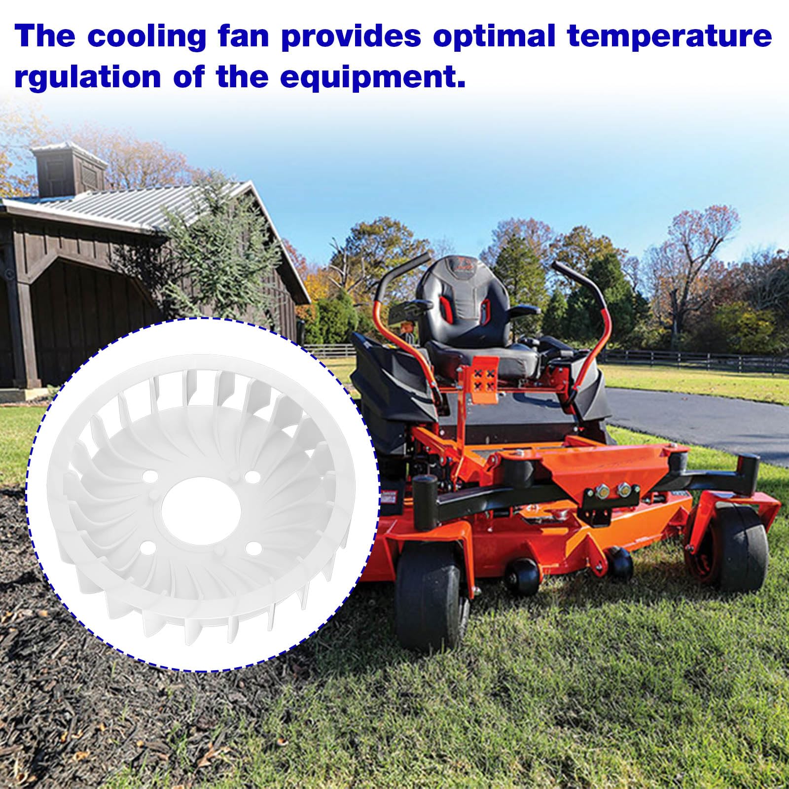 Kawasaki Cooling Fan Replacement 59041-0020 - Compatible with FH580V, FH381V, FH430V, FH451V, FH541V & 7007 Kawasaki Engines - Perfect for Lawn Mowers, Tractors & Outdoor Power Equipment