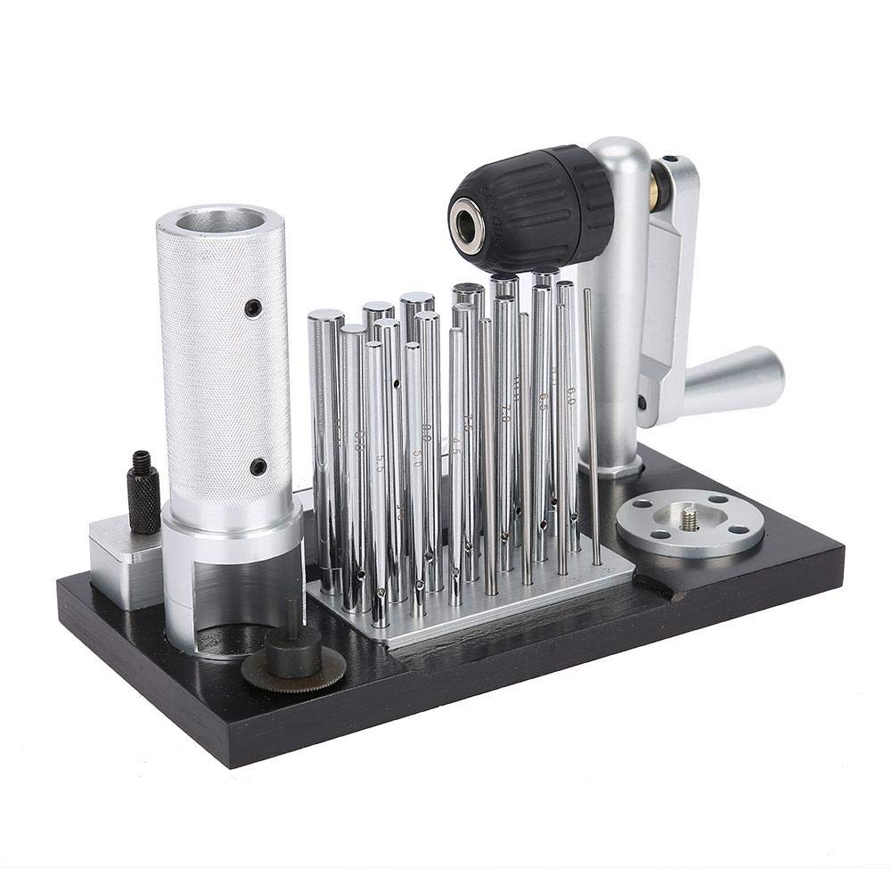 Professional Stainless Steel Jump Ring Maker Tool - Manual Wire Bending & Drawing Machine for Jewelry Making - Includes 20 Mandrels (2.5mm-12mm) - Perfect for DIY Bracelets, Necklaces & Craft Projects