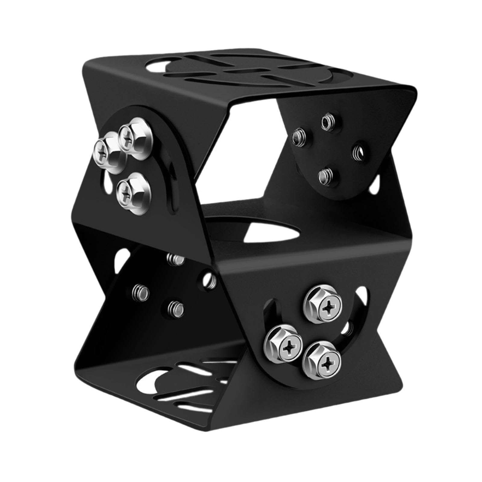 Dual Layer Security Camera Mount with Metal Base - Heavy Duty Adjustable Bracket for Indoor/Outdoor Surveillance - Easy Installation for Home, Office & Business Security Systems (Ideal for Monitoring Entrances, Driveways & Backyards)