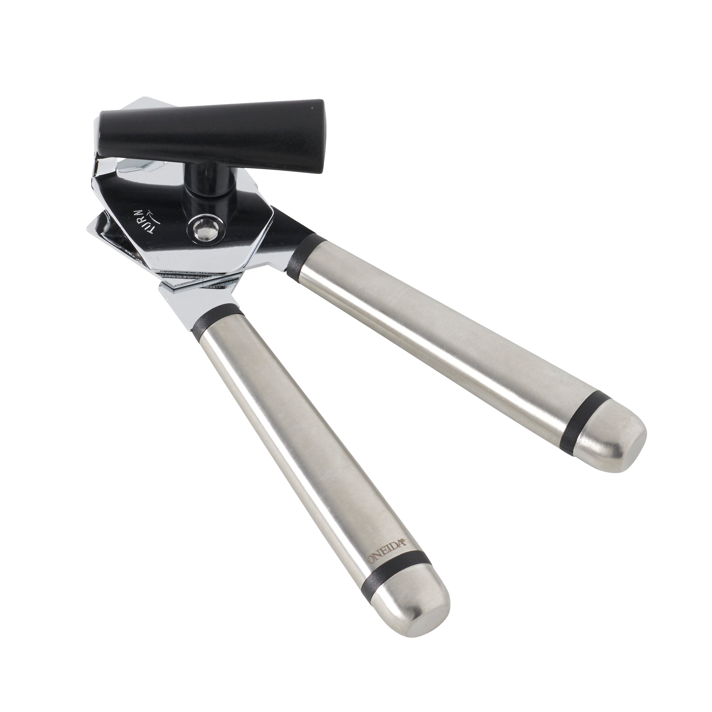 Oneida Stainless Steel Can Opener - Smooth Edge, Easy Grip Handle - Perfect for Kitchen, Camping & Emergency Preparedness
