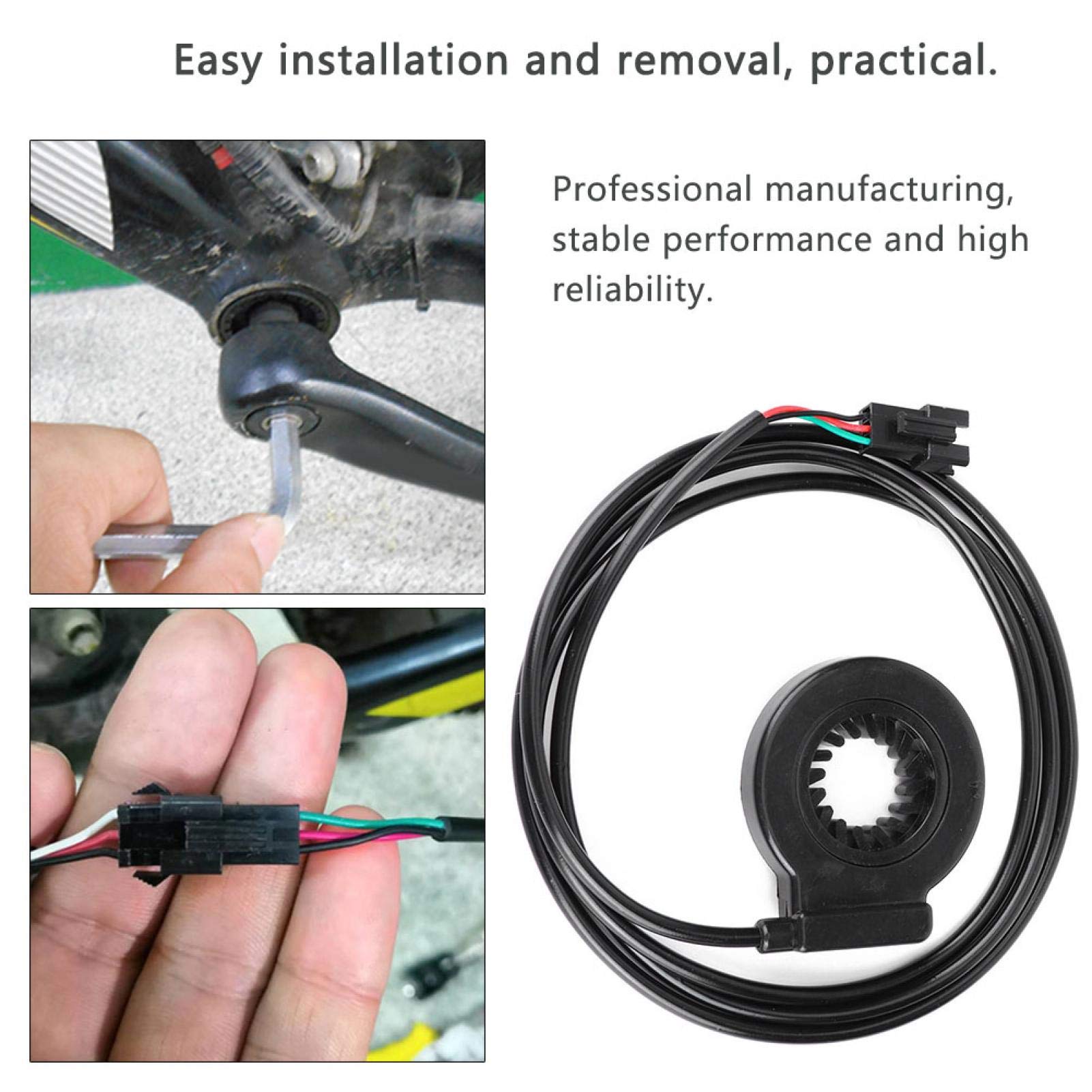 Alomejor 12 Magnetic Hall Effect Speed Sensor - Electric Bike Pedal Assist Sensor with Double Hall Technology for E-Bike Conversion Kits | Perfect for Commuting, Mountain Biking & Urban Cycling