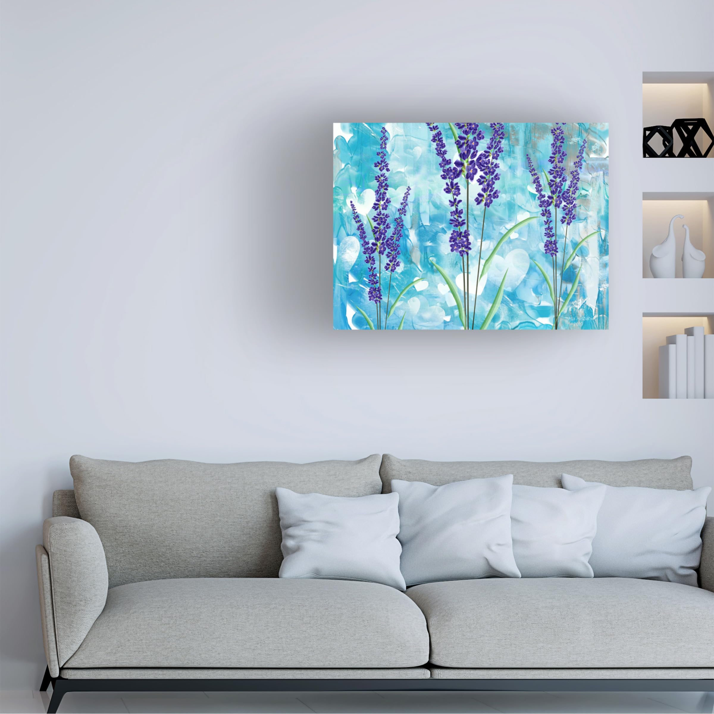 Trademark Fine Art 'Flowers P69' Canvas Wall Art by Ata Alishahi - Floral Home Decor for Living Room, Bedroom & Office