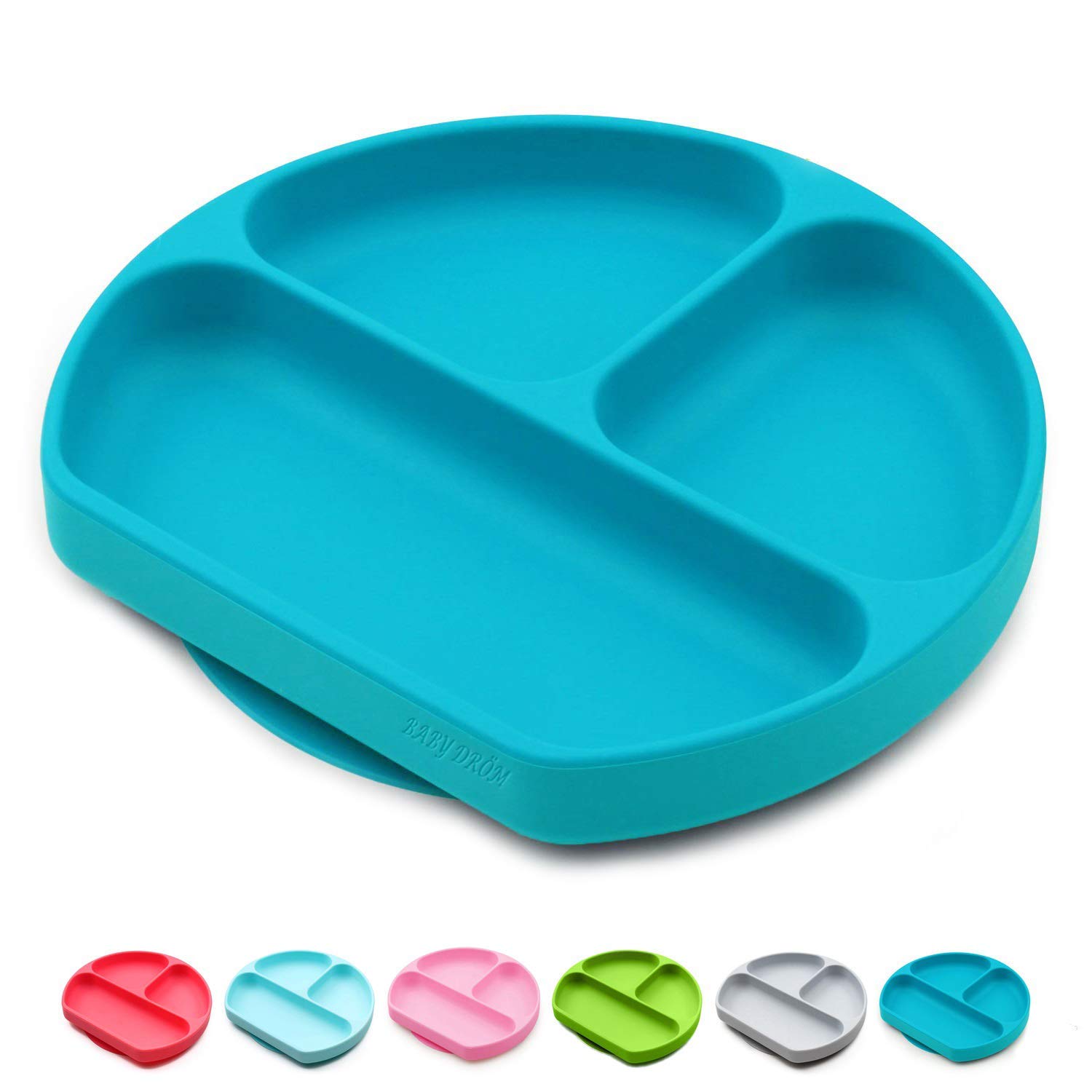 BPA-Free Silicone Suction Plates for Babies - Non-Slip High Chair & Table Use