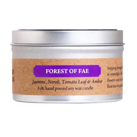 Enchanted Cantrip Candles - Forest of Fae Scented Soy Wax Candle (6 oz) | Handmade Magic Candles for Meditation, Witchcraft & Home Decor