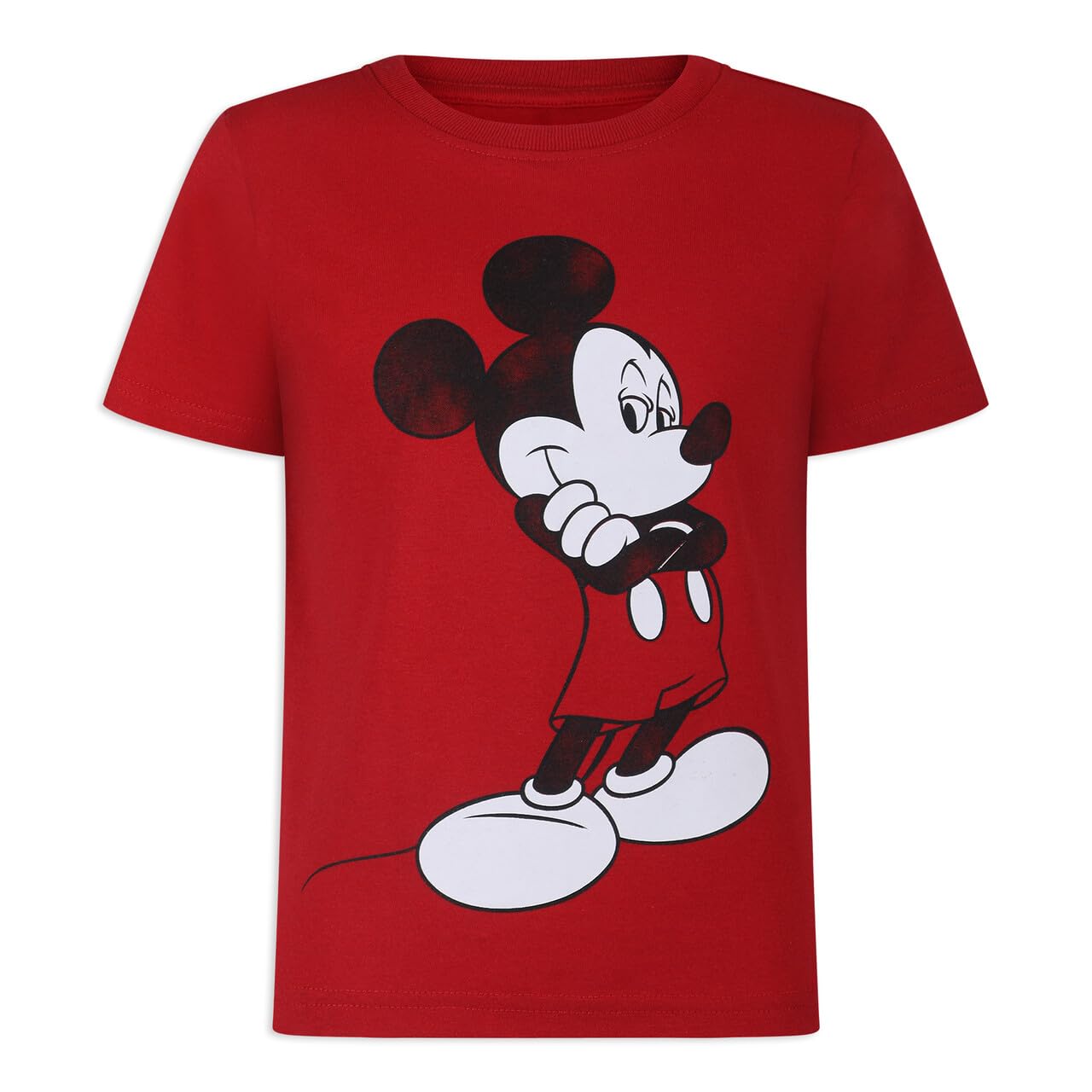 Disney Mickey Mouse Boys 3-Piece Summer Outfit Set - Cotton T-Shirt, Tank Top & Shorts for Toddlers (Red/White/Gray) | Playtime, Beach & Casual Wear