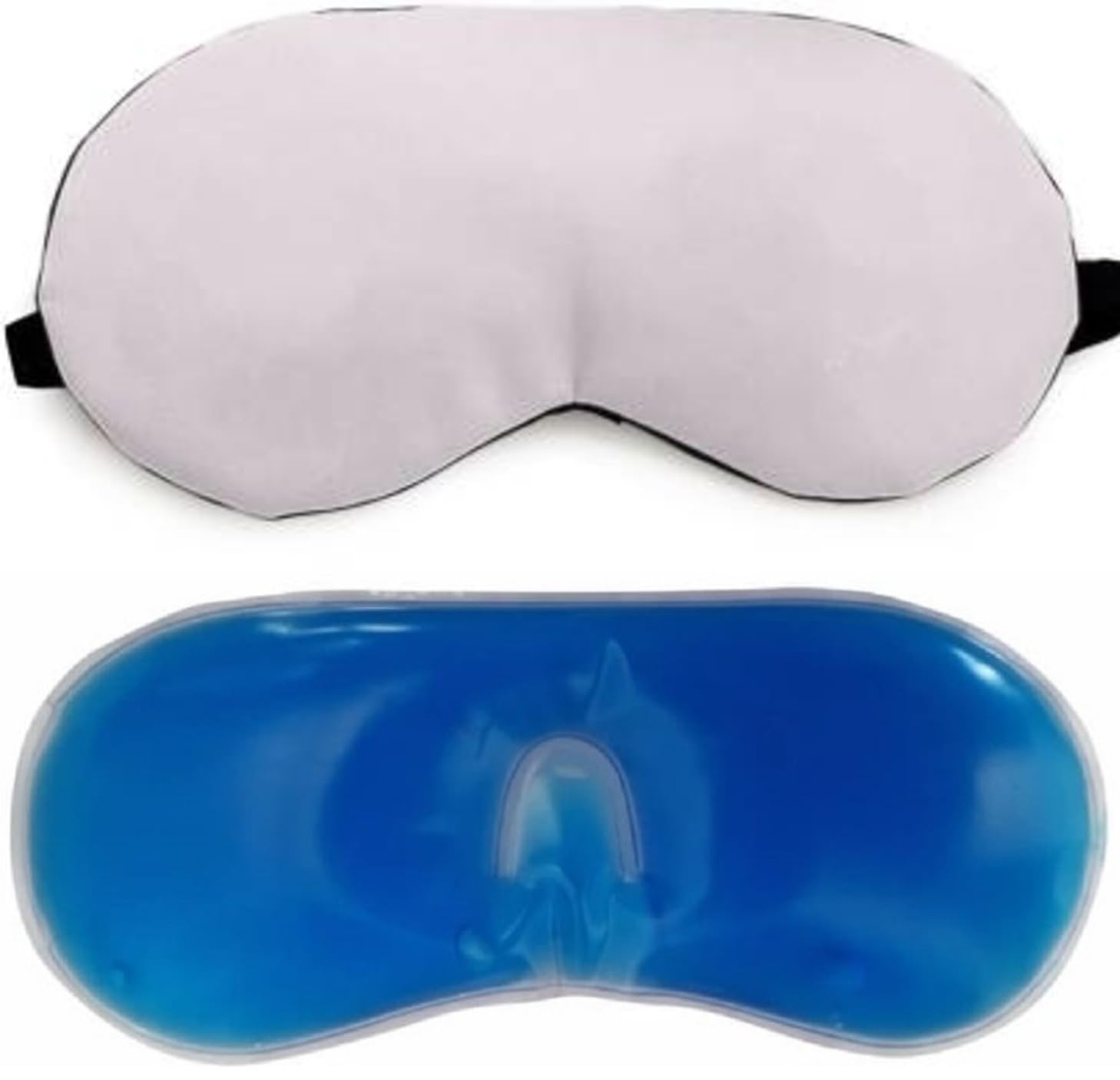 JK ENTERPRISE Cooling & Soothing Eye Mask with Rejuvenating Gel - Hot & Cold Therapy for Puffy Eyes, Dark Circles, Headaches Relief - Adjustable Stress Relief Mask for Relaxation at Home, Travel, and Work