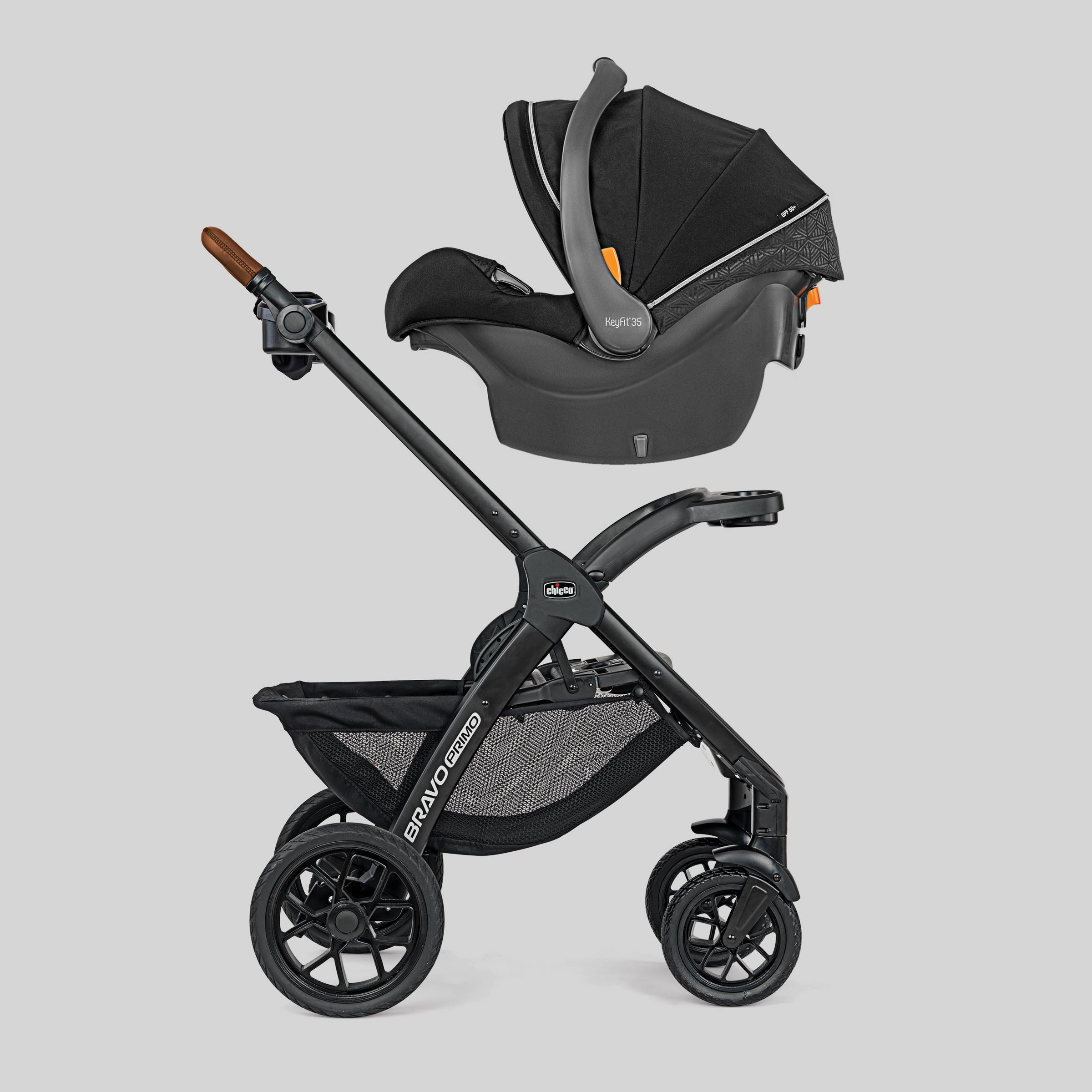 Chicco Bravo Primo Trio Travel System - Lightweight Stroller & Infant Car Seat Combo for Newborns to Toddlers | Perfect for Air Travel, Shopping & Daily Outings