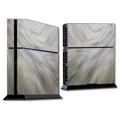 MightySkins Protective Vinyl Skin Wrap Sticker for Sony PlayStation 4 (PS4) Console - White Fur Design | Durable Decal Cover for Gaming Setup & Home Decor