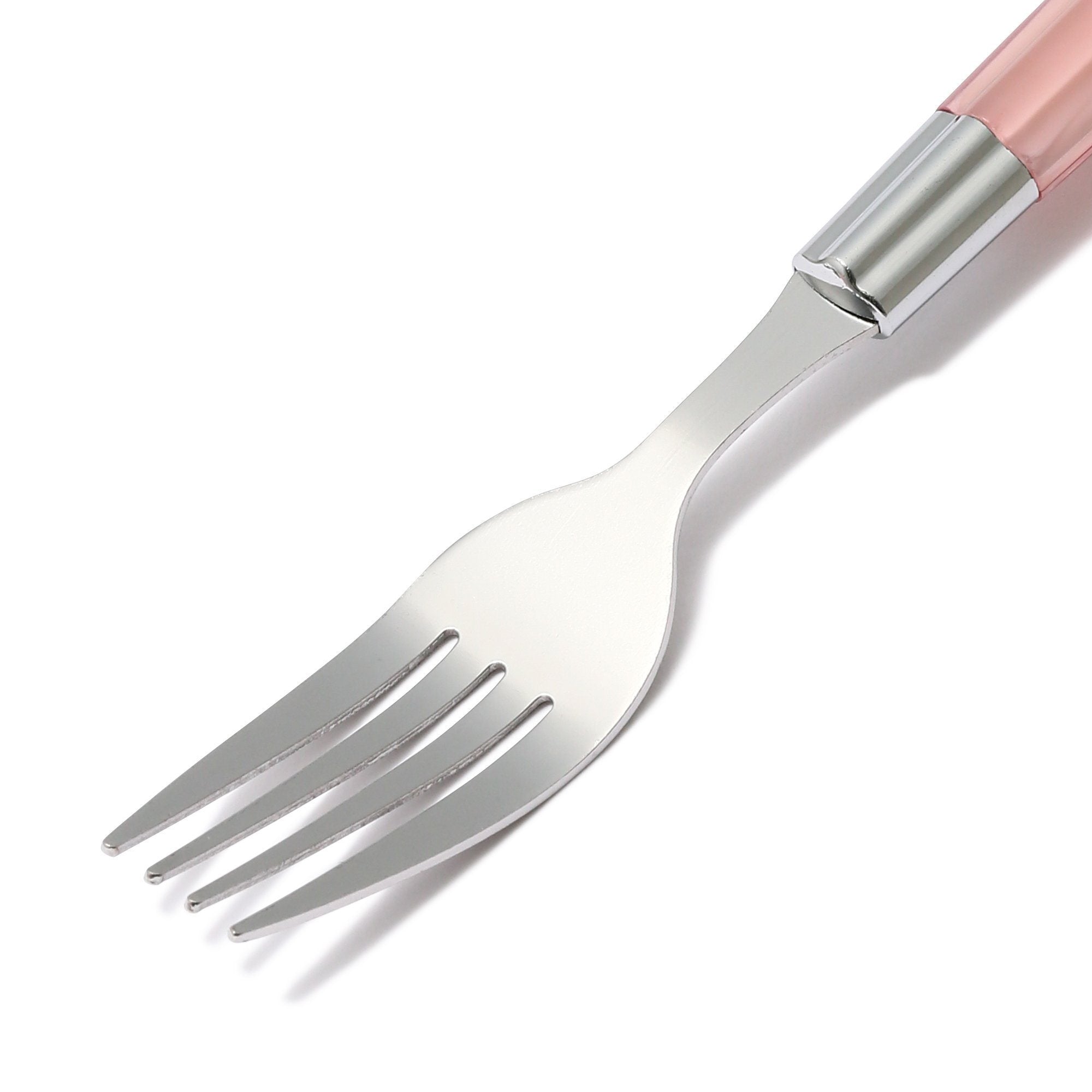Connie Cutlery Set - 8-Piece Stainless Steel Knife Set with Layered Pink Handle - Perfect for Kitchen, Dining, and Gift Giving