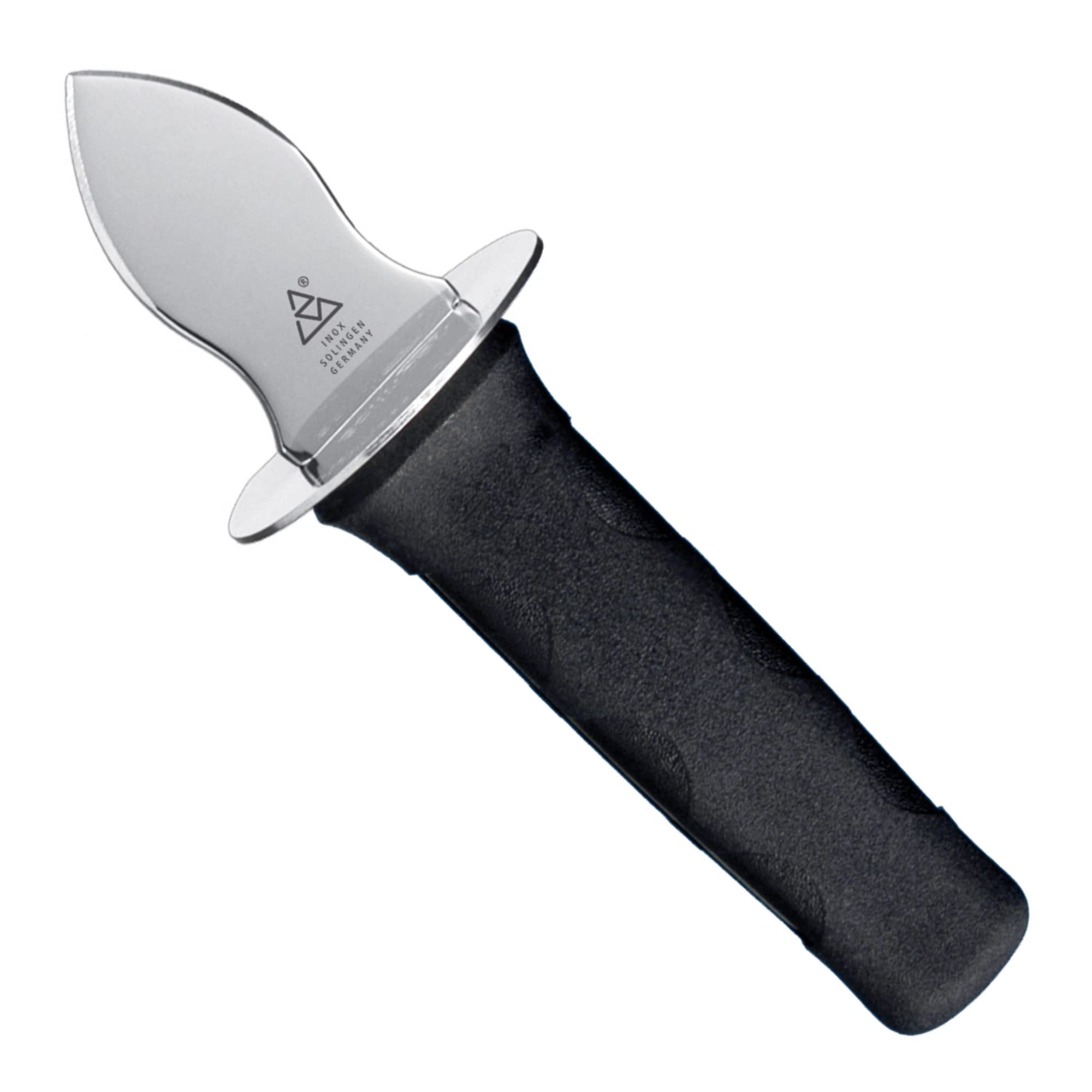 Premium Stainless Steel Triangle Oyster Knife - German Made, Dishwasher Safe - Effortlessly Shuck Oysters for Seafood Lovers, Home Chefs & Restaurants