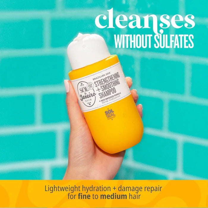 Sol de Janeiro Brazilian Joia™ Strengthening & Smoothing Shampoo - Hydrating & Repairing for All Hair Types - Perfect for Daily Use & Salon-Quality Results at Home