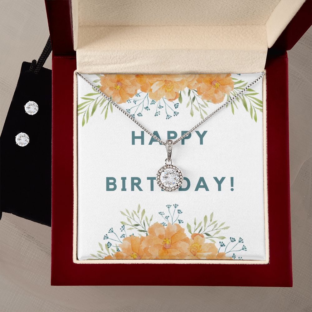 Birthday Gift Set for Women - Elegant Necklace & Earrings Jewelry | Perfect for Birthdays, Anniversaries & Special Occasions