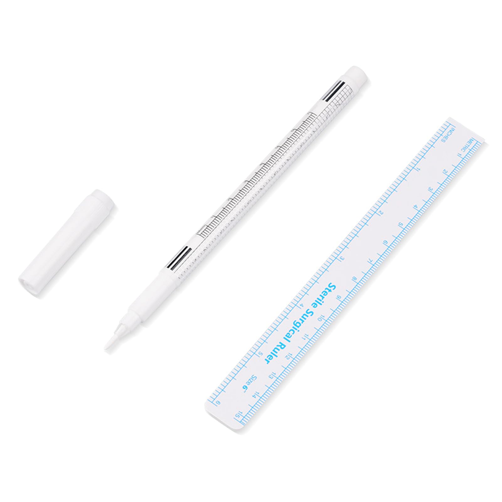 10-Pack Waterproof Surgical Skin Marker Pens - Precise Eyebrow & Makeup Positioning Tool for Tattoo, Permanent Makeup & Medical Use - Ideal for Tattoo Artists, Estheticians & Surgeons
