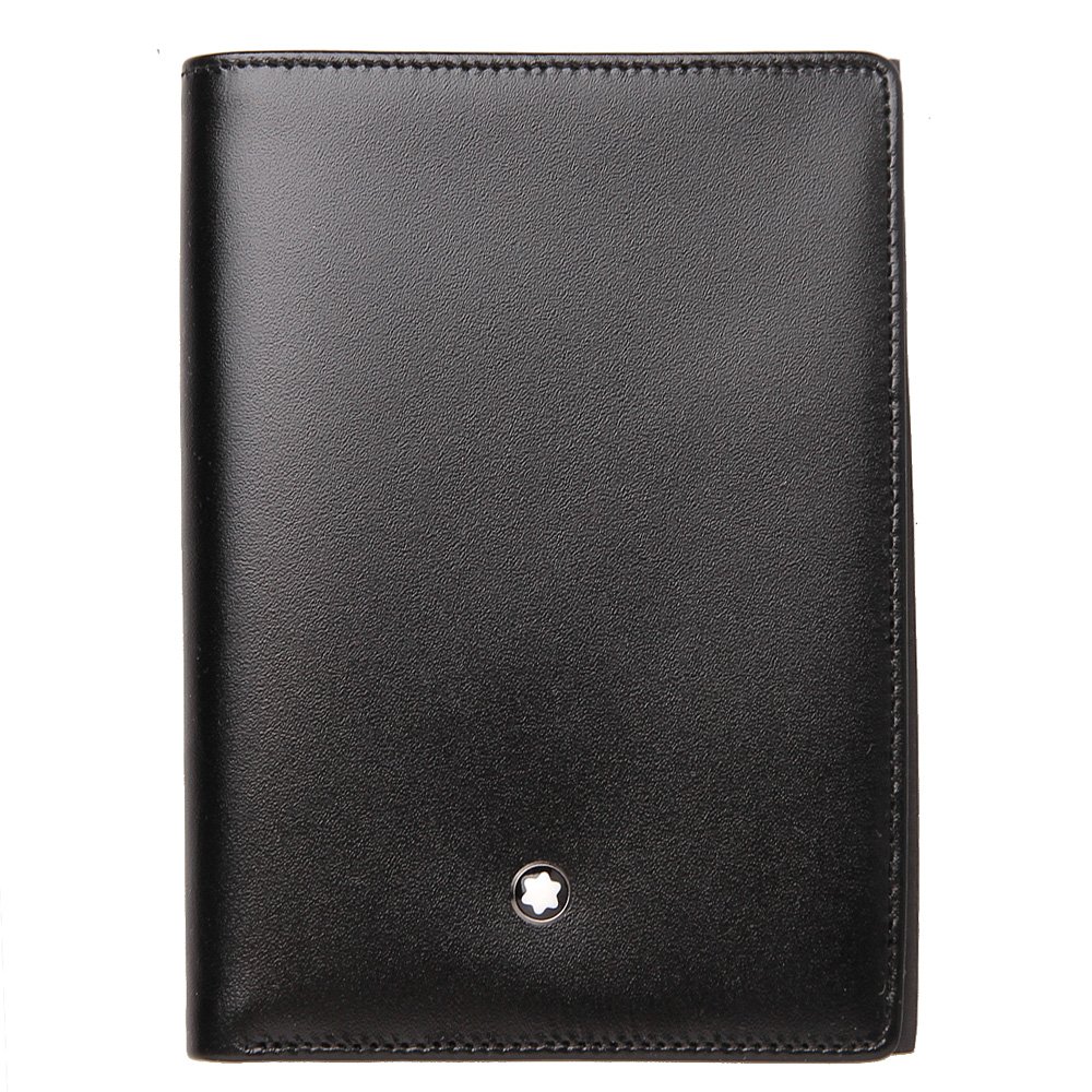 Montblanc Meisterstuck Men's Medium Leather Wallet 4 Credit Card Slots - Premium Genuine Leather Bifold Wallet for Business & Travel (Model 11987) | Perfect Gift for Him, Dad & Professionals