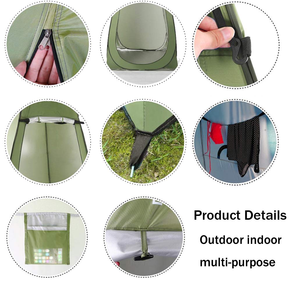 YZBEIMDAI Instant Pop Up Privacy Shelter Tent - Portable Changing Room, Outdoor Shower Tent & Camp Toilet for Camping, Beach, Pool | Perfect for Changing Clothes, Showering & Privacy Needs