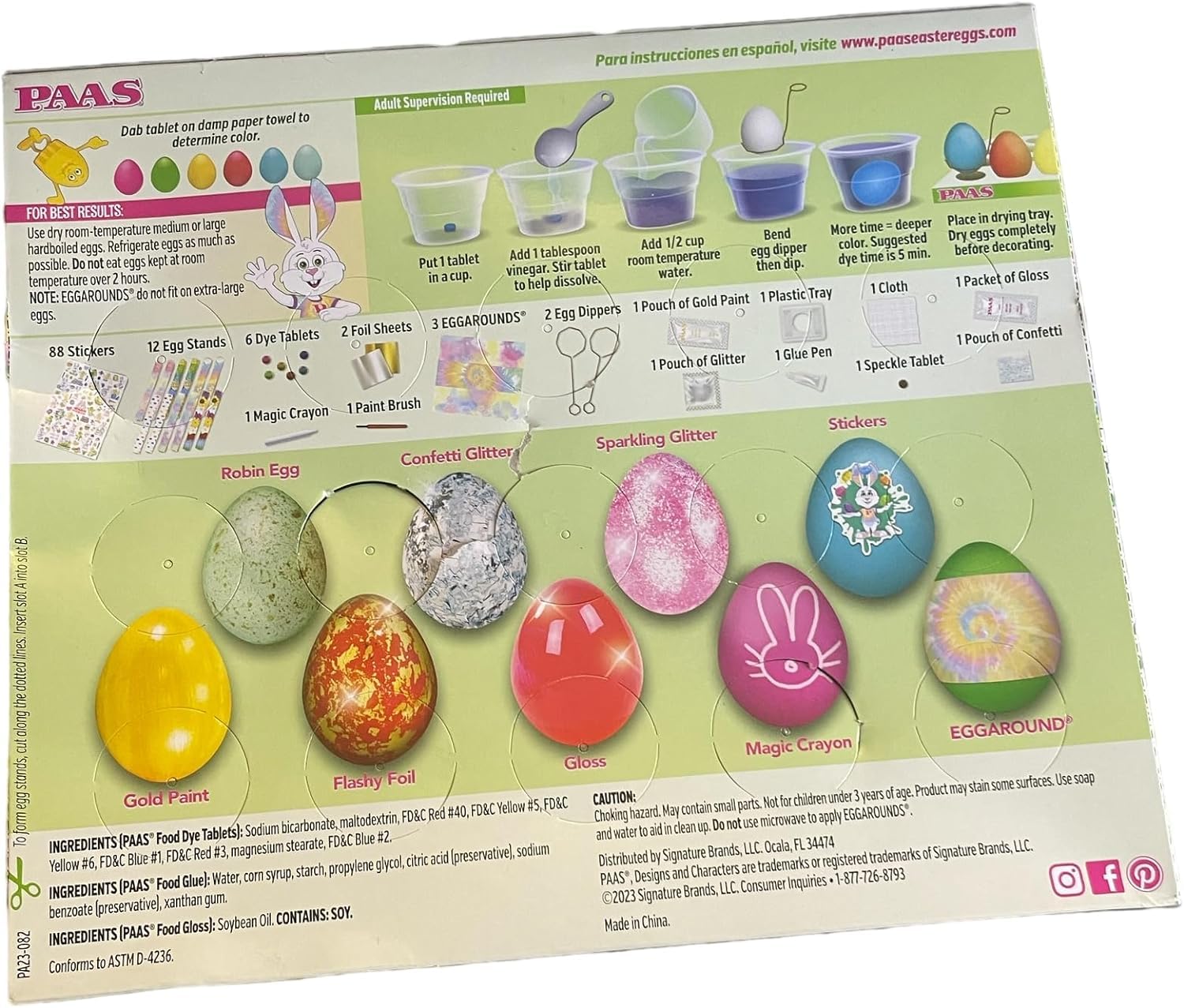 PAAS Easter Egg Decorating Kit - Premium DIY Easter Egg Decorating Supplies for Kids & Adults | Perfect for Easter Party, Classroom Activities & Family Holiday Crafts
