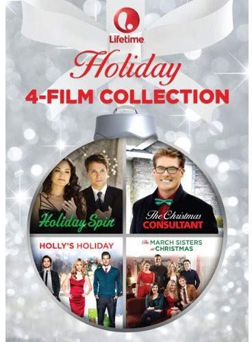 Lifetime Holiday 4-Movie Collection DVD Set - The Christmas Consultant, Holiday Spin, The March Sisters At Christmas & Holly's Holiday | Perfect for Family Movie Nights, Christmas Gatherings & Holiday Entertainment