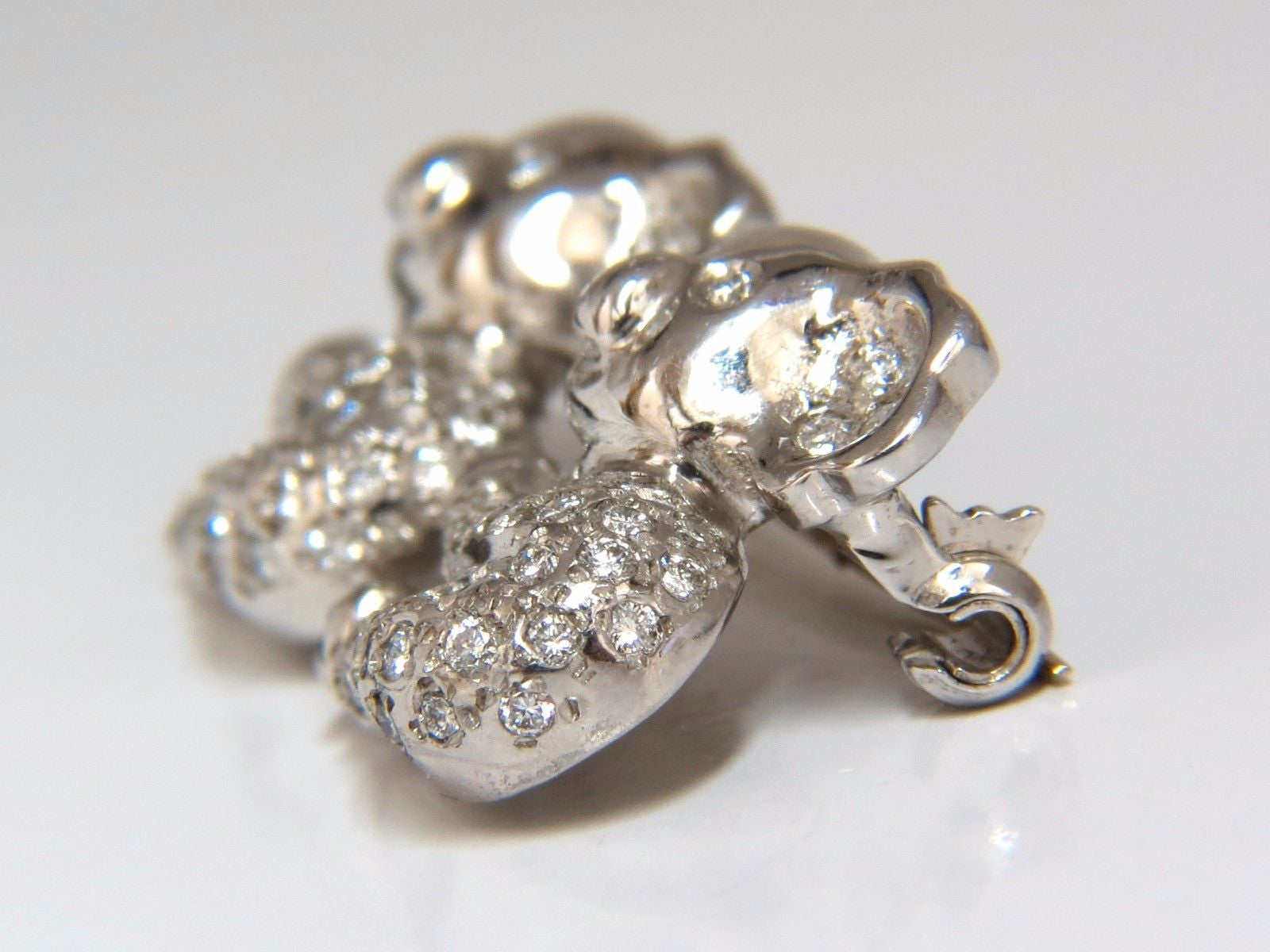 0.80ct Diamond Panda Brooch Pin - 18K Gold Fertility Charm for Women | Elegant Jewelry Gift for Valentine's Day, Anniversary & Special Occasions