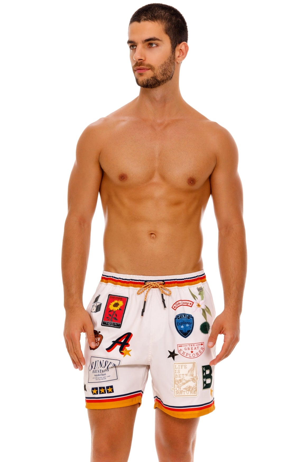 Joe Men's Quick-Dry Swim Trunks with Mesh Liner - Comfortable Beach Shorts for Swimming, Surfing & Summer Vacations
