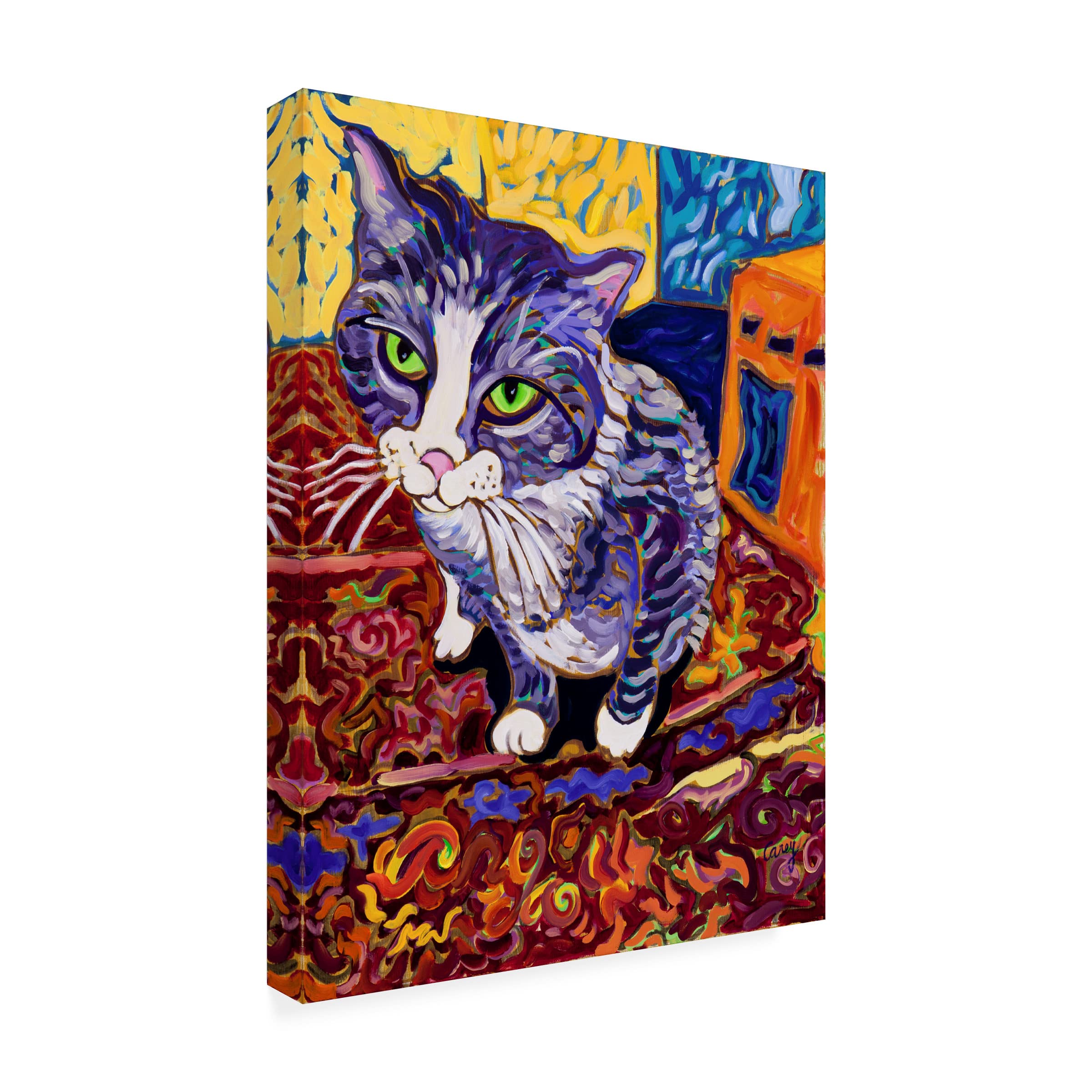 Trademark Fine Art 'Anya' Canvas Wall Art by Cathy Carey - Beautiful Home Decor for Living Room, Bedroom & Office