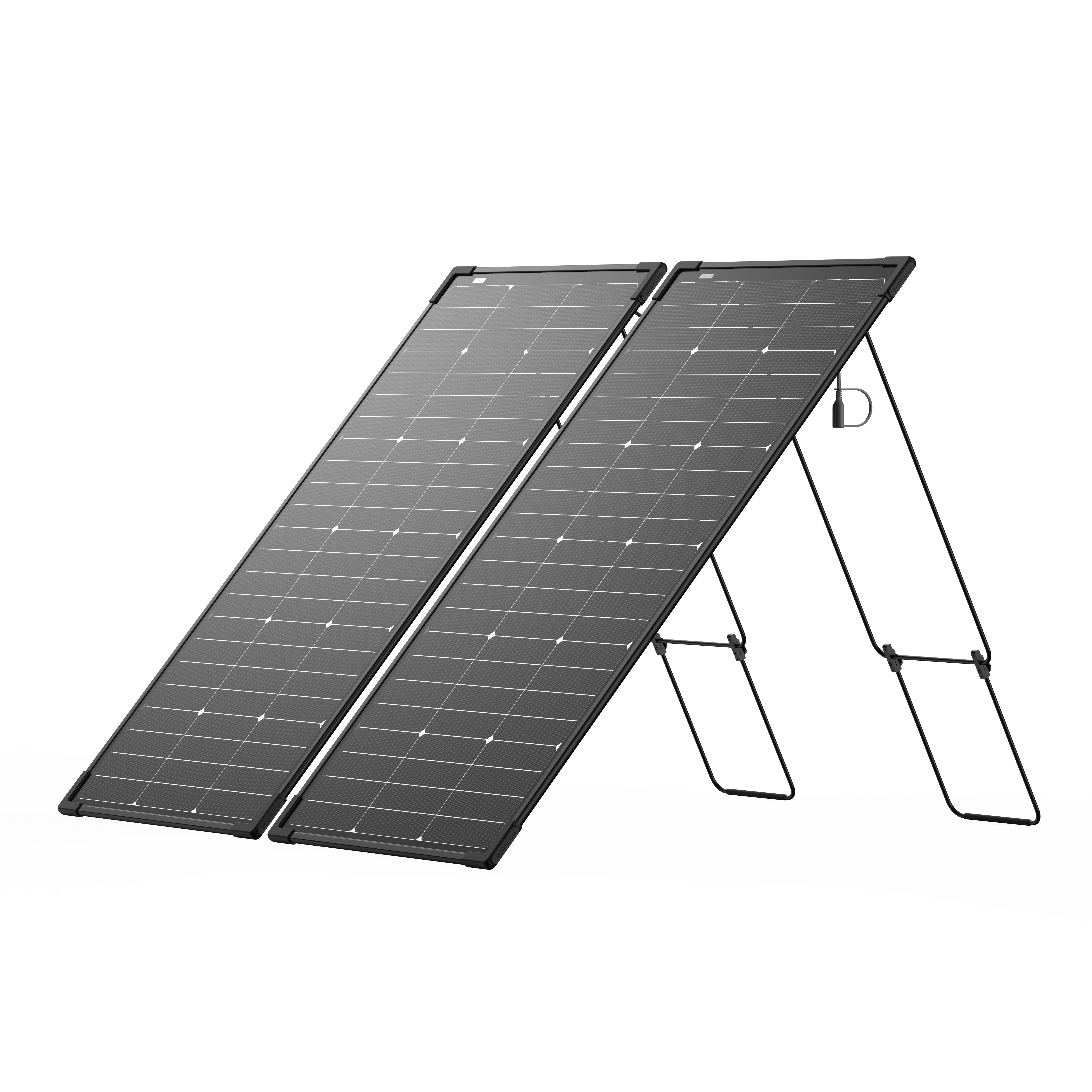 EcoFlow 125W Bifacial Solar Panel Kit - Portable & Modular (125W/250W/500W Options) for Camping, RV, Off-Grid Power & Emergency Backup