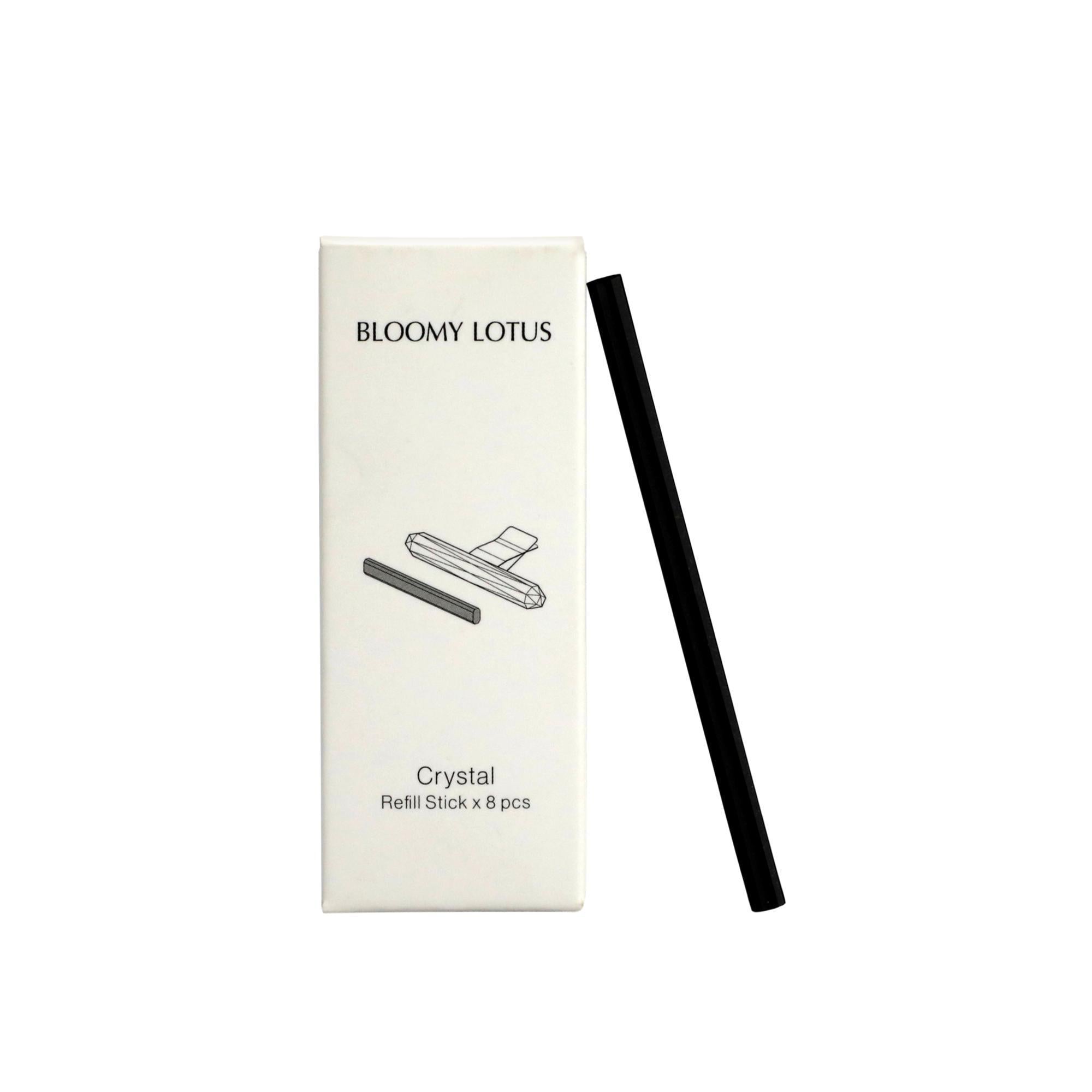 Bloomy Lotus Essential Oil Diffuser Refills - 8 Pack, Crystal Car Scented for Aromatherapy, Home & Office Relaxation, Stress Relief & Air Freshener