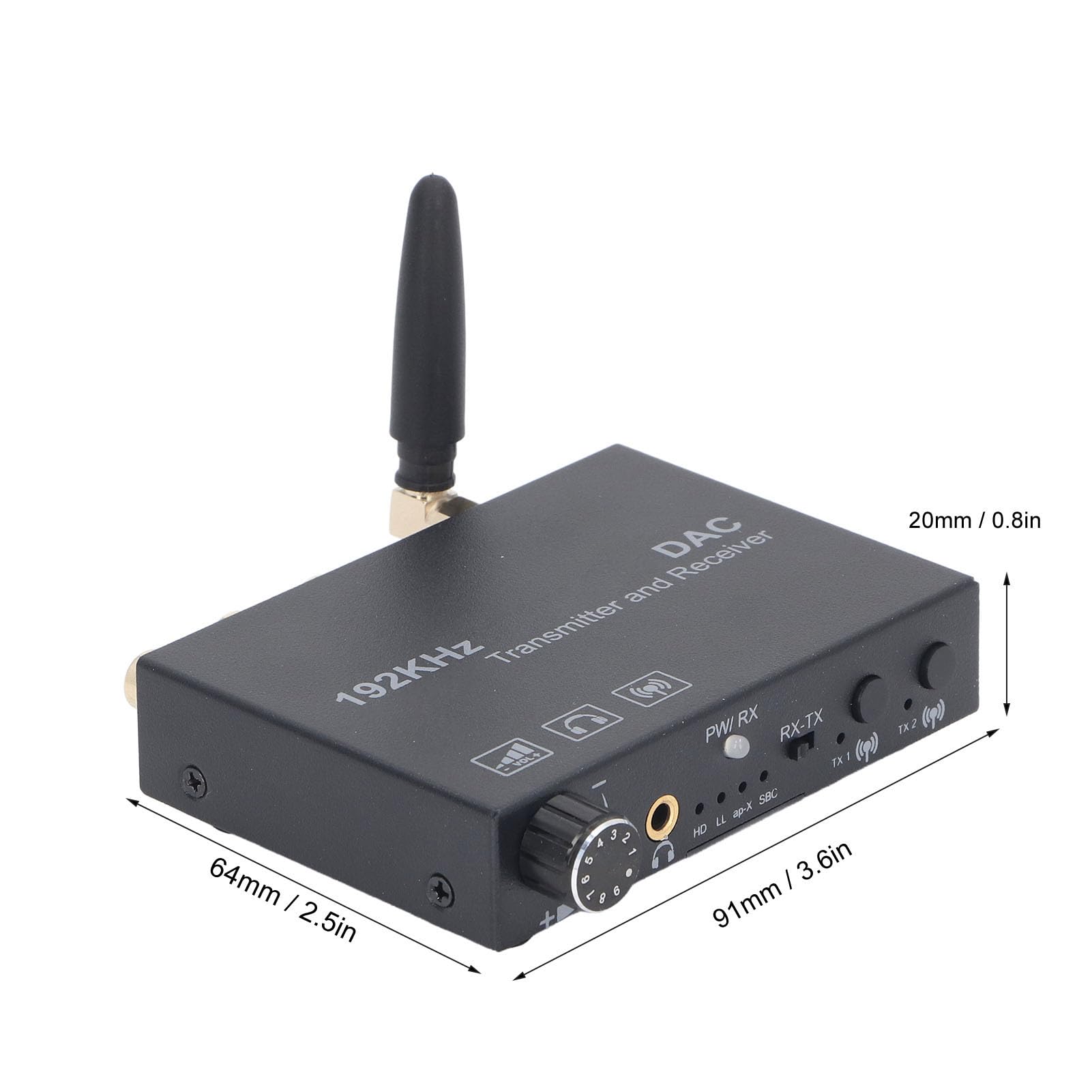 Wireless Digital to Analog Audio Converter - Optical Coaxial to 3.5mm RCA Adapter for Headphones & Speakers | Home Theater & Gaming Setup
