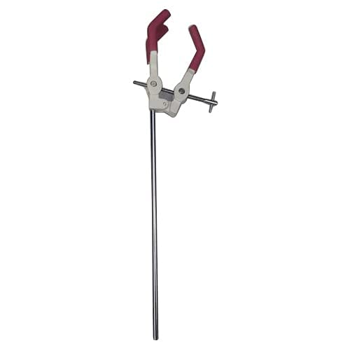 ECNEICS Laboratory Burette Stand with Adjustable Clamp, Boss Head & Metal Rod - Perfect for Chemistry Experiments, Titration & Science Labs